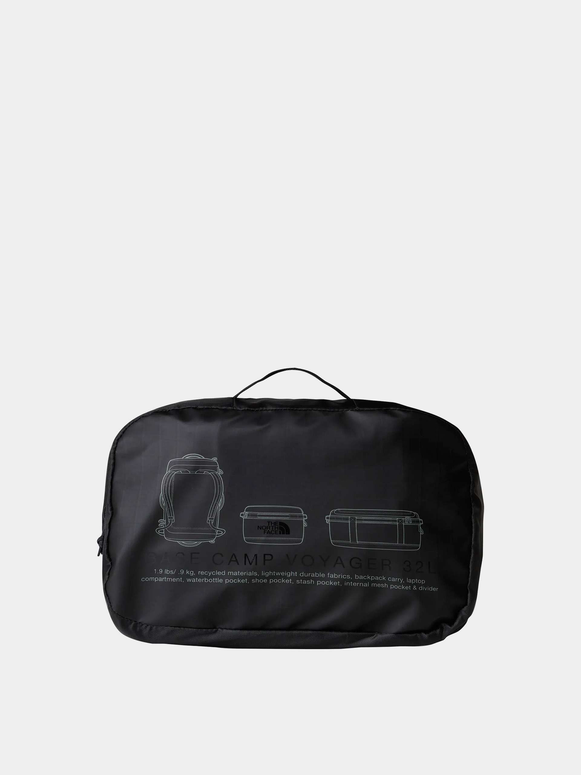 Чанта The North Face Base Camp Voyager Duffel 32L (tnf black/asphalt grey)