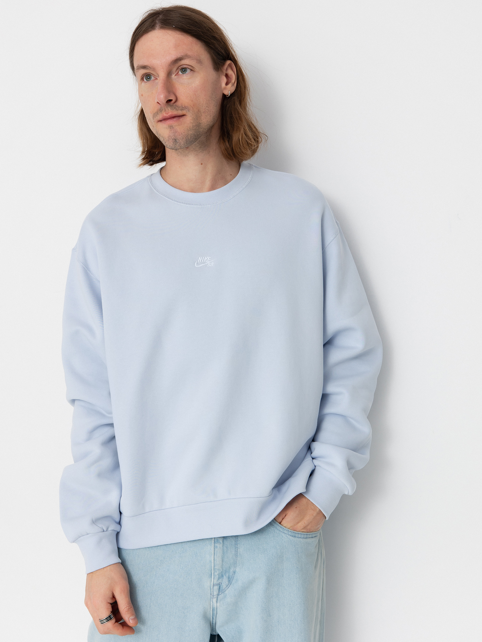 u0421u0443u0438u0442u0448u044au0440u0442 Nike SB Essential Logo Crew (football grey/white)