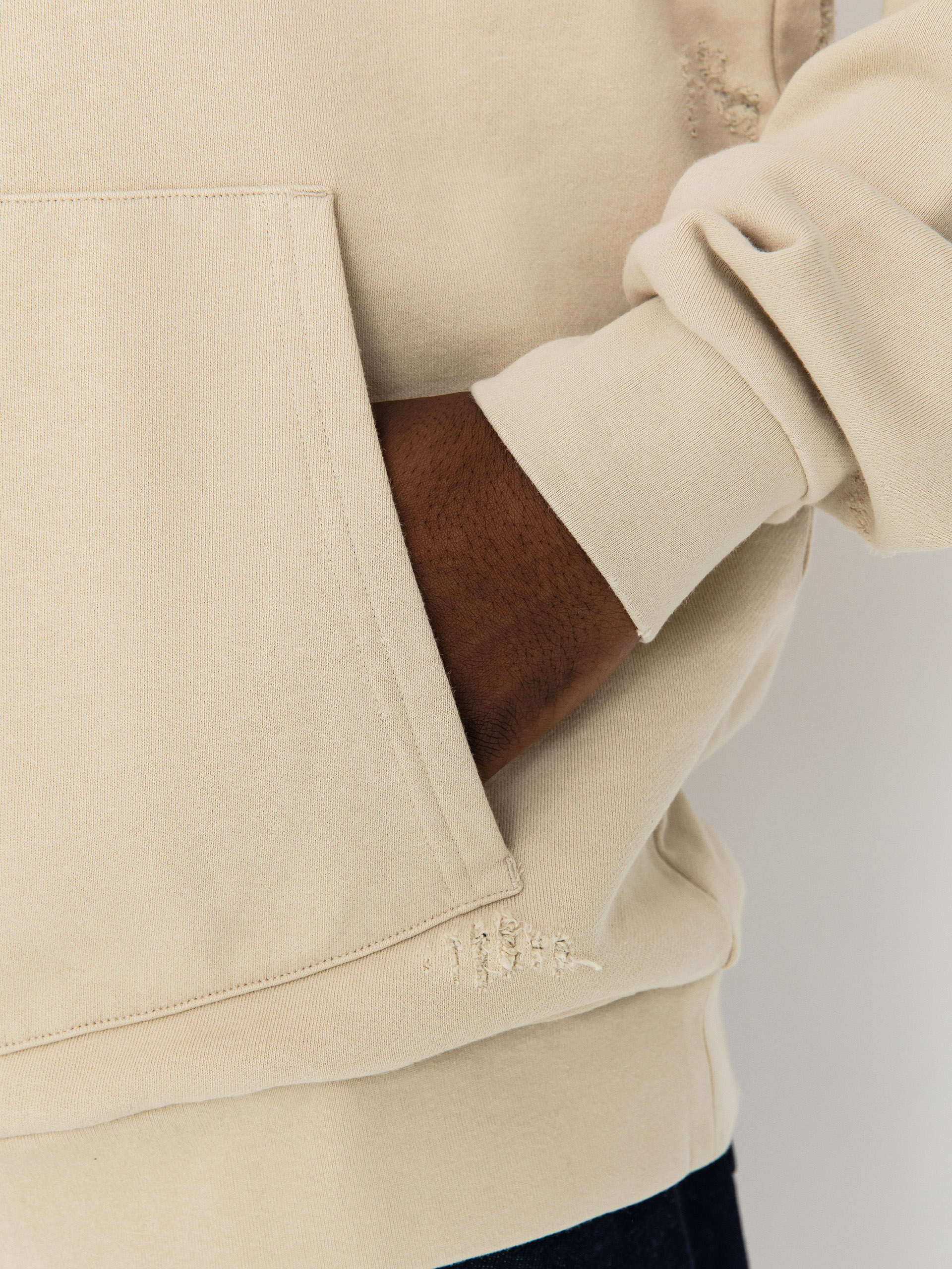 Суитшърт с качулка RipNDip Script HD (khaki)