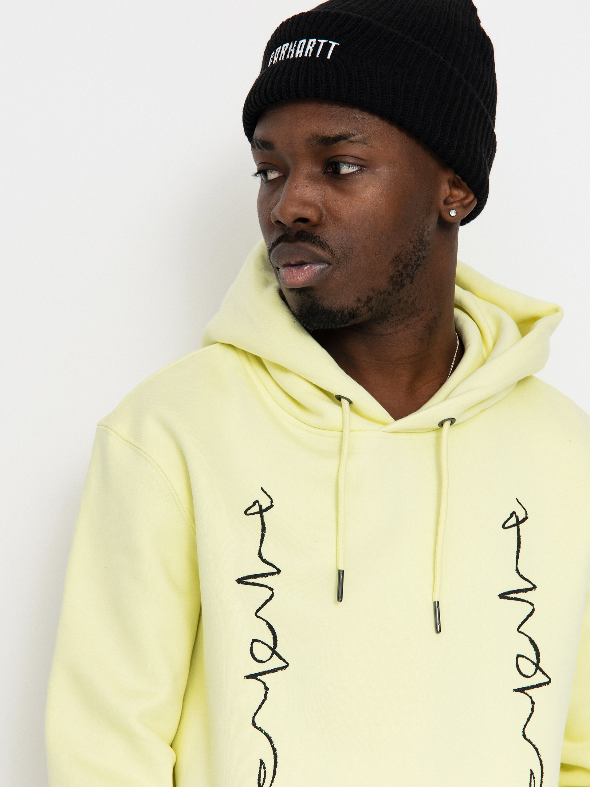 Суитшърт с качулка Poetic Collective Crayon Chain HD (yellow)