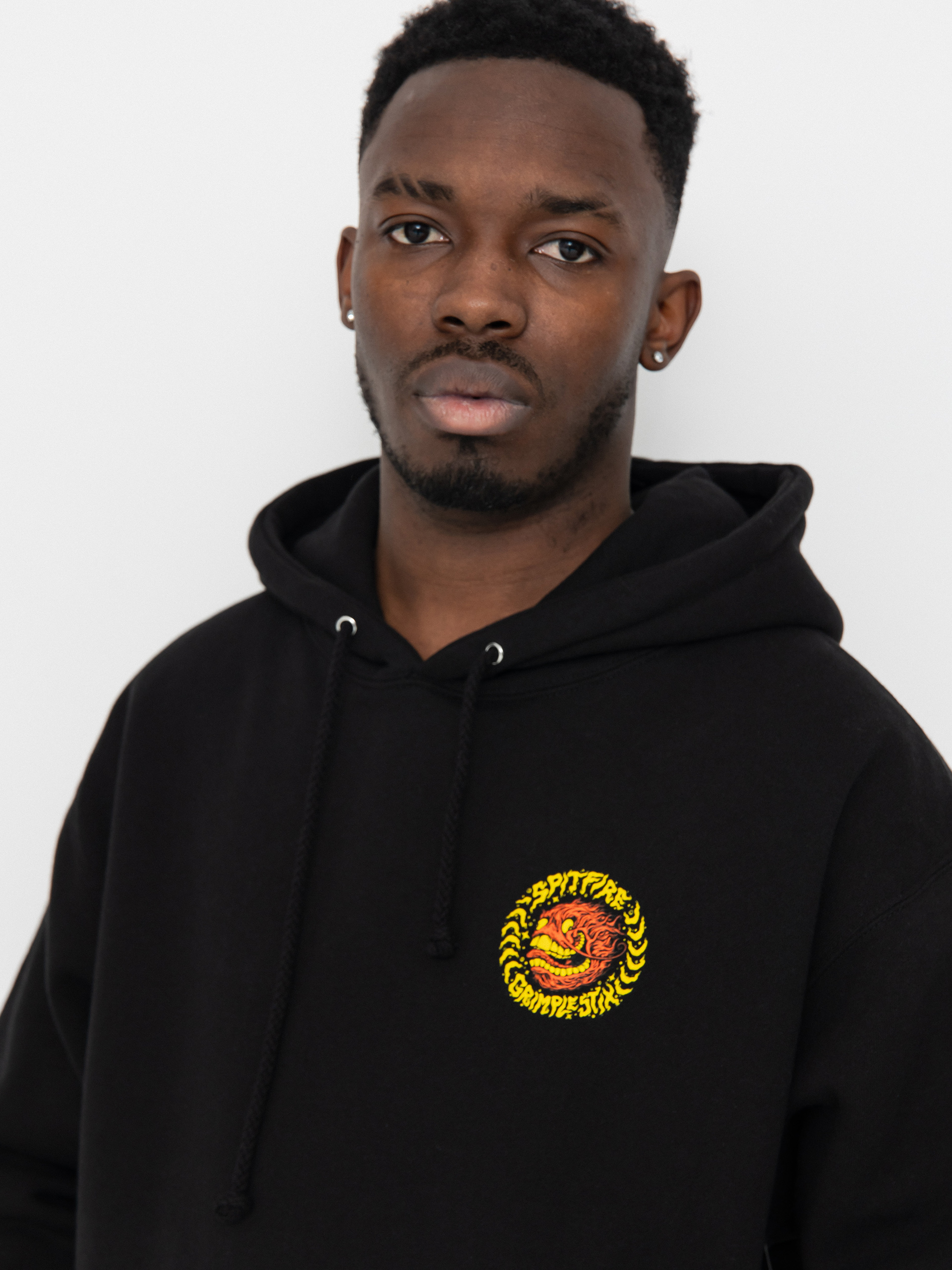 Суитшърт с качулка Spitfire Flying Grimple HD (black)