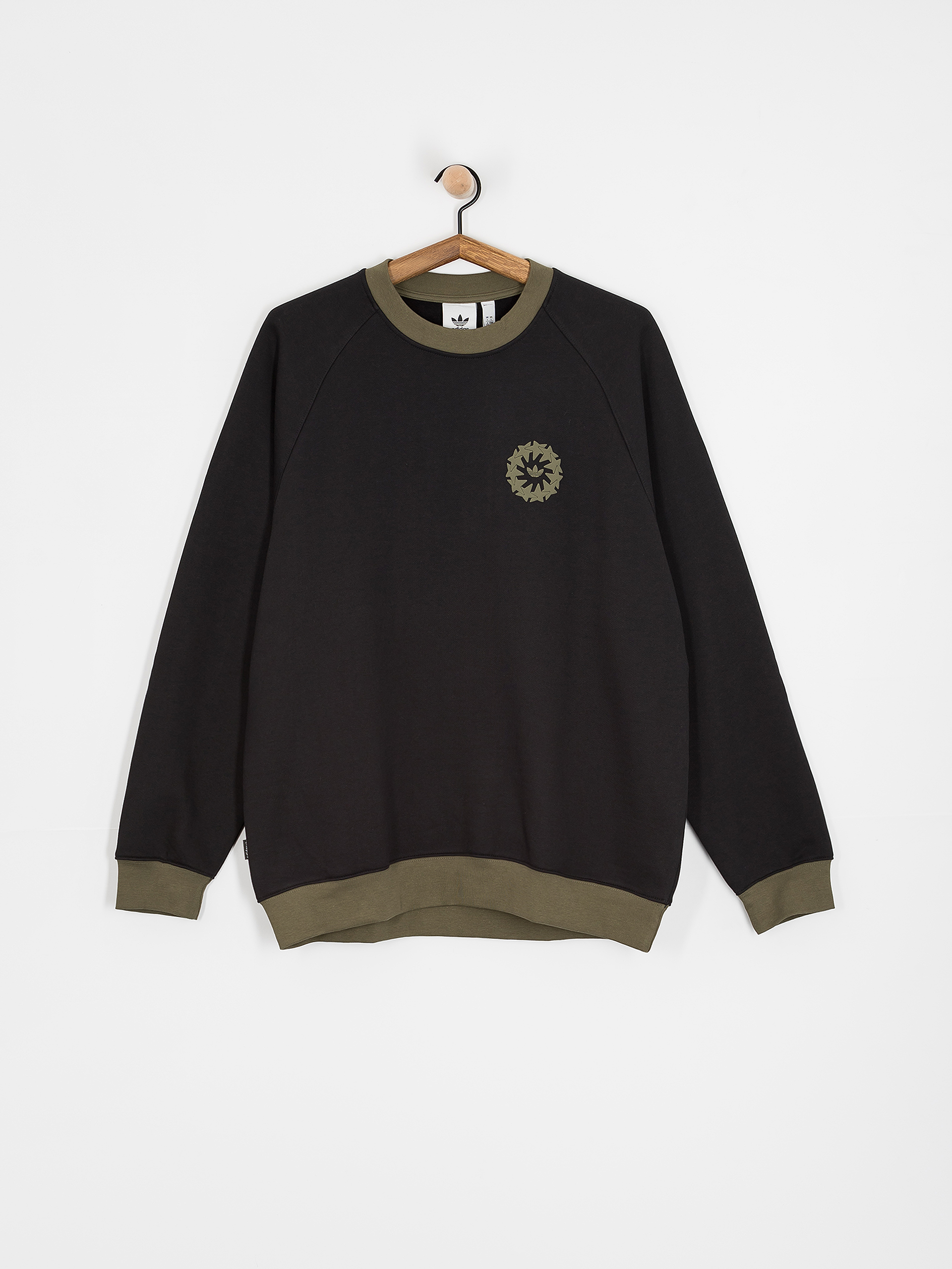 Суитшърт adidas Star Wheel Crew (black/olistr)