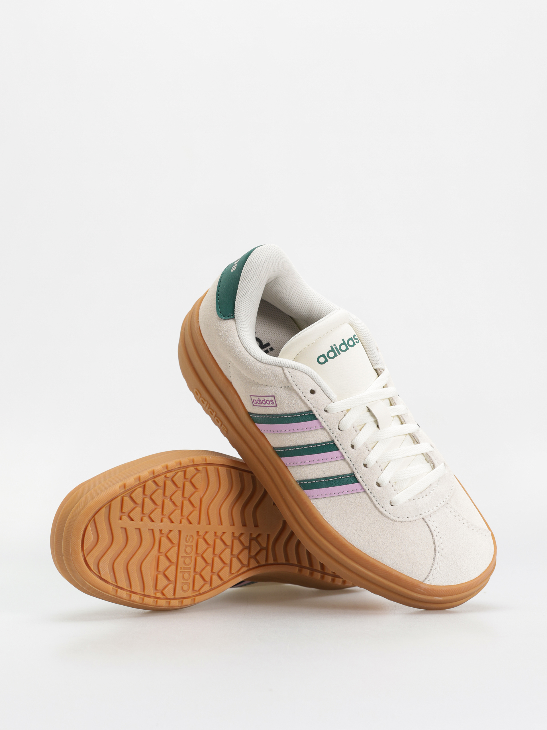 Обувки adidas Vl Court Bold Wmn (owhite/cgreen/blilil)