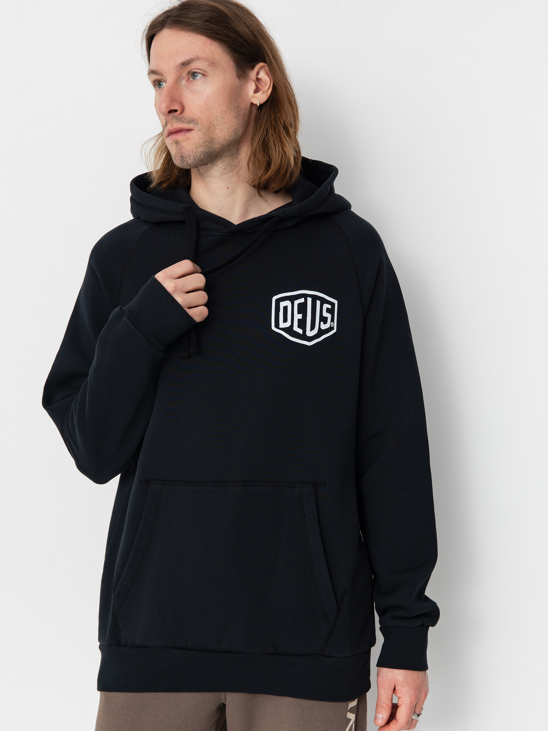 Суитшърт с качулка Deus Ex Machina Venice Address HD (black)