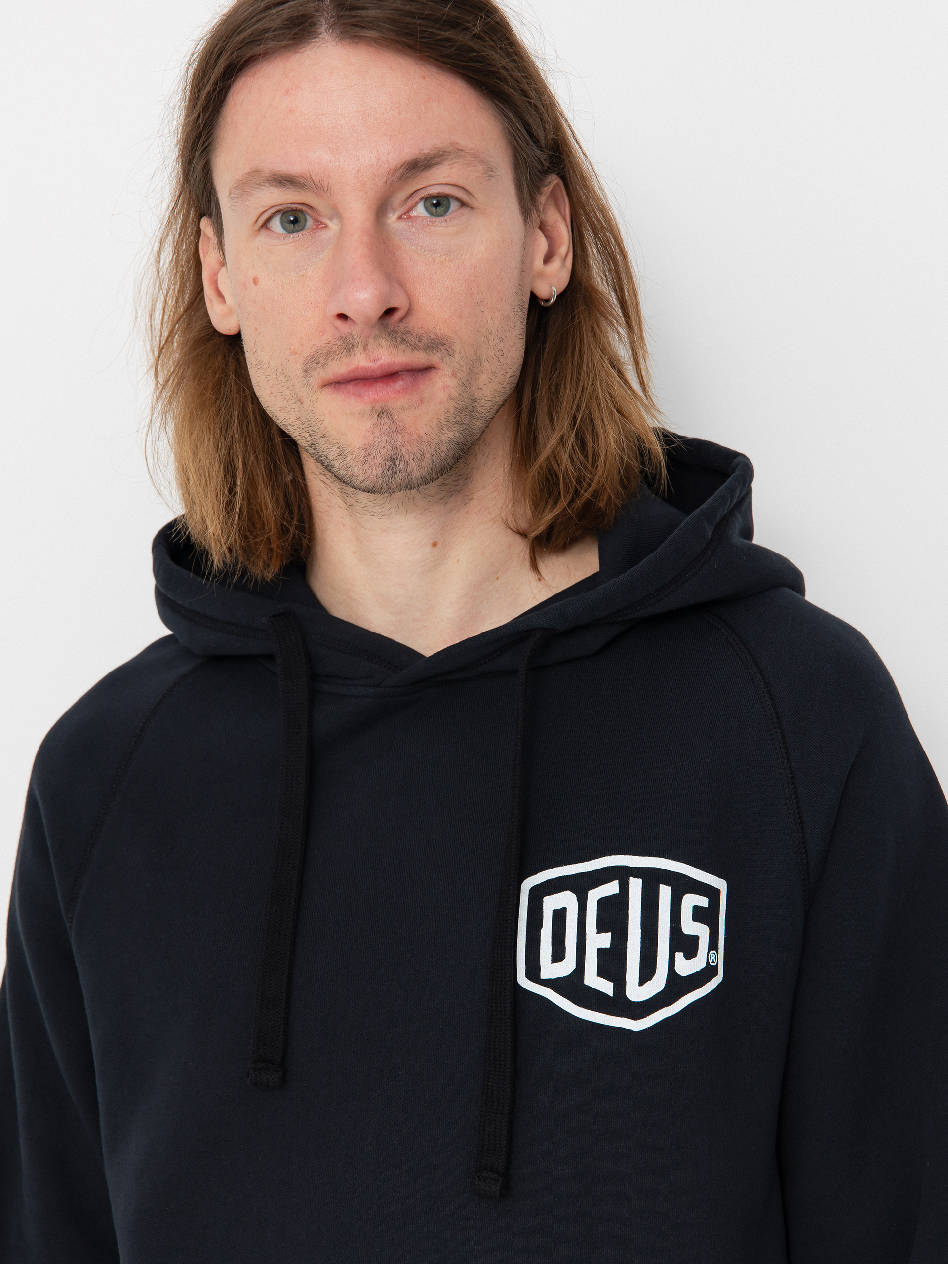 Суитшърт с качулка Deus Ex Machina Venice Address HD (black)