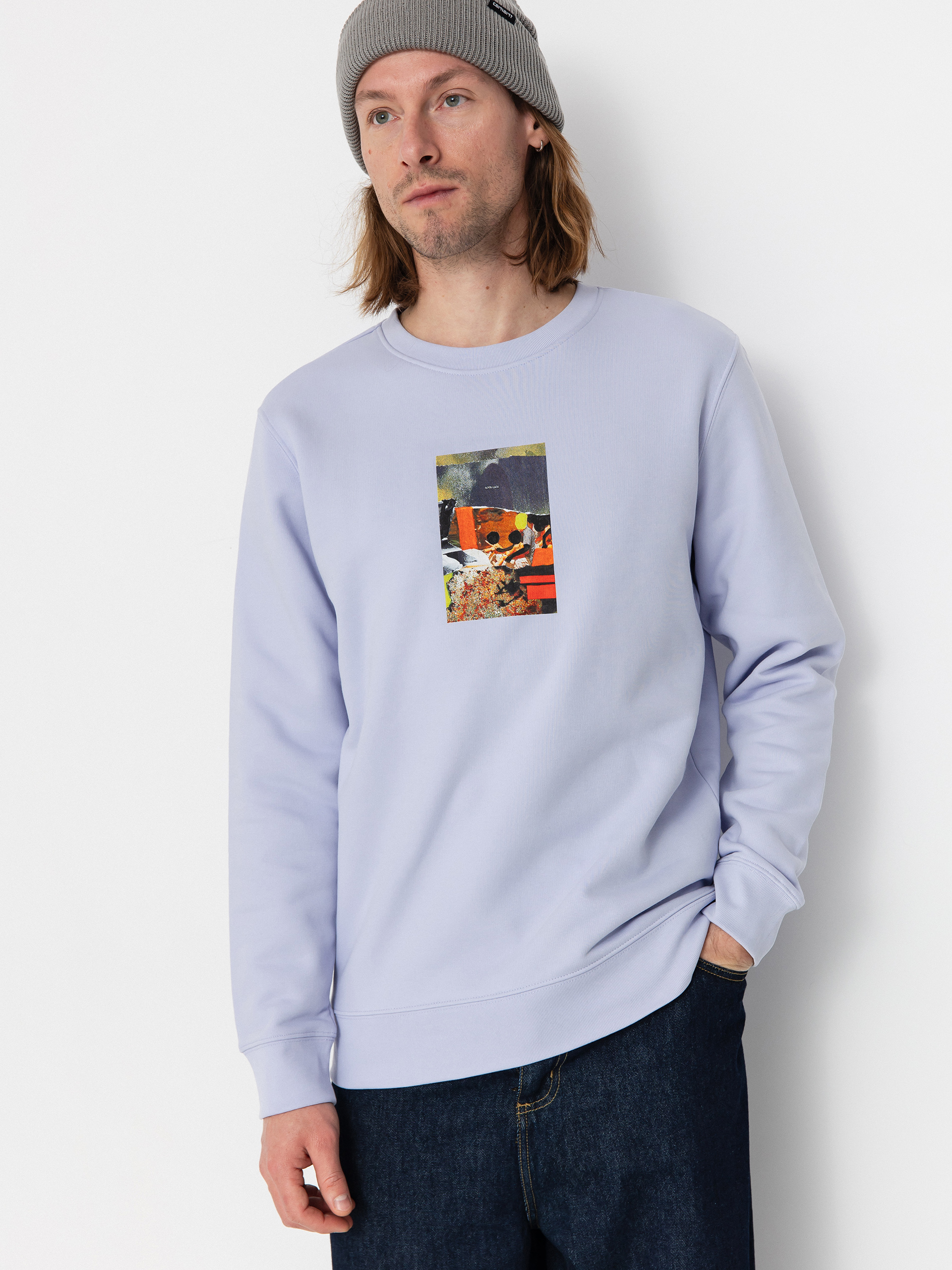 Суитшърт Poetic Collective Good Luck Crewneck (purple)