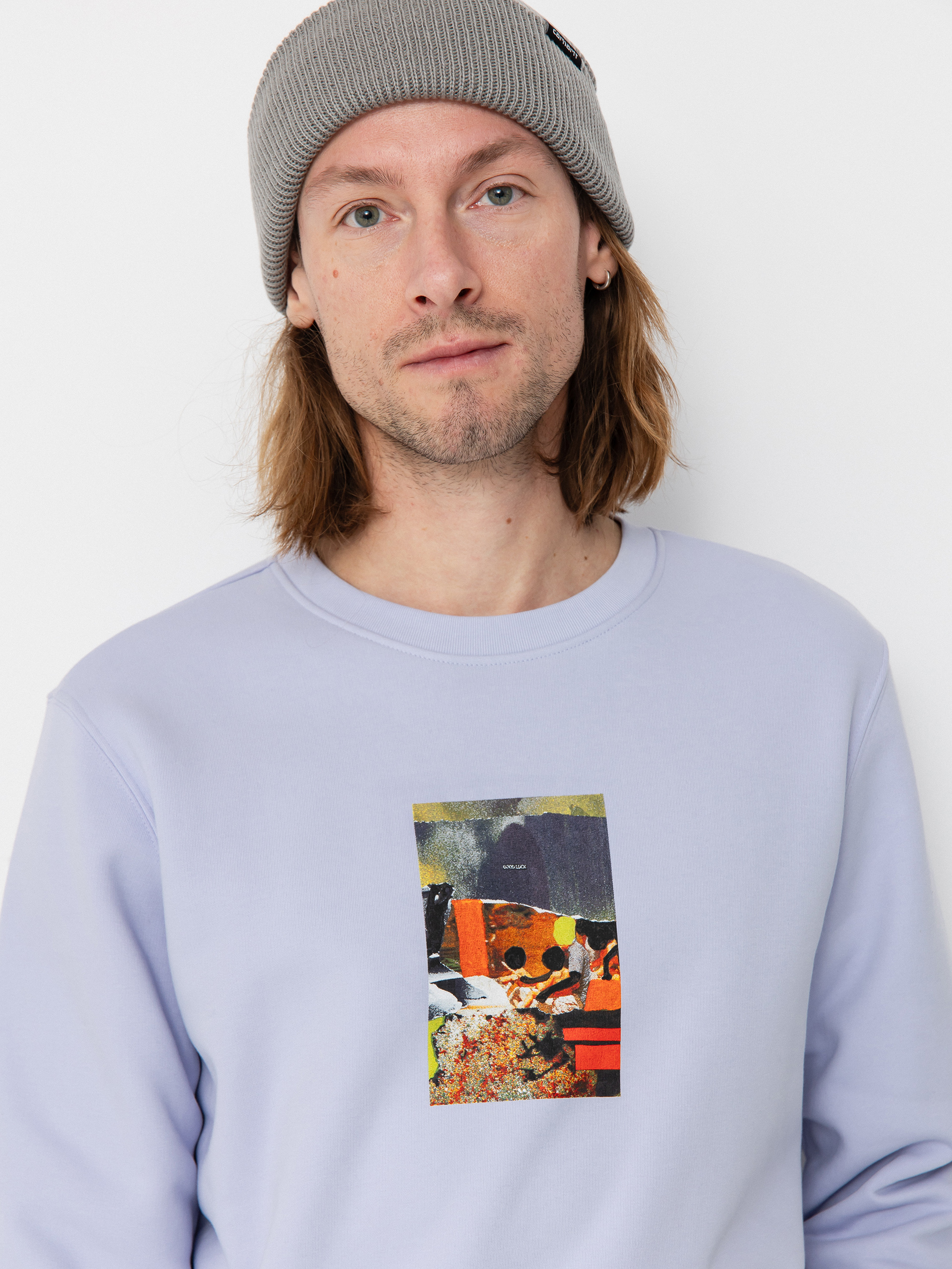 Суитшърт Poetic Collective Good Luck Crewneck (purple)