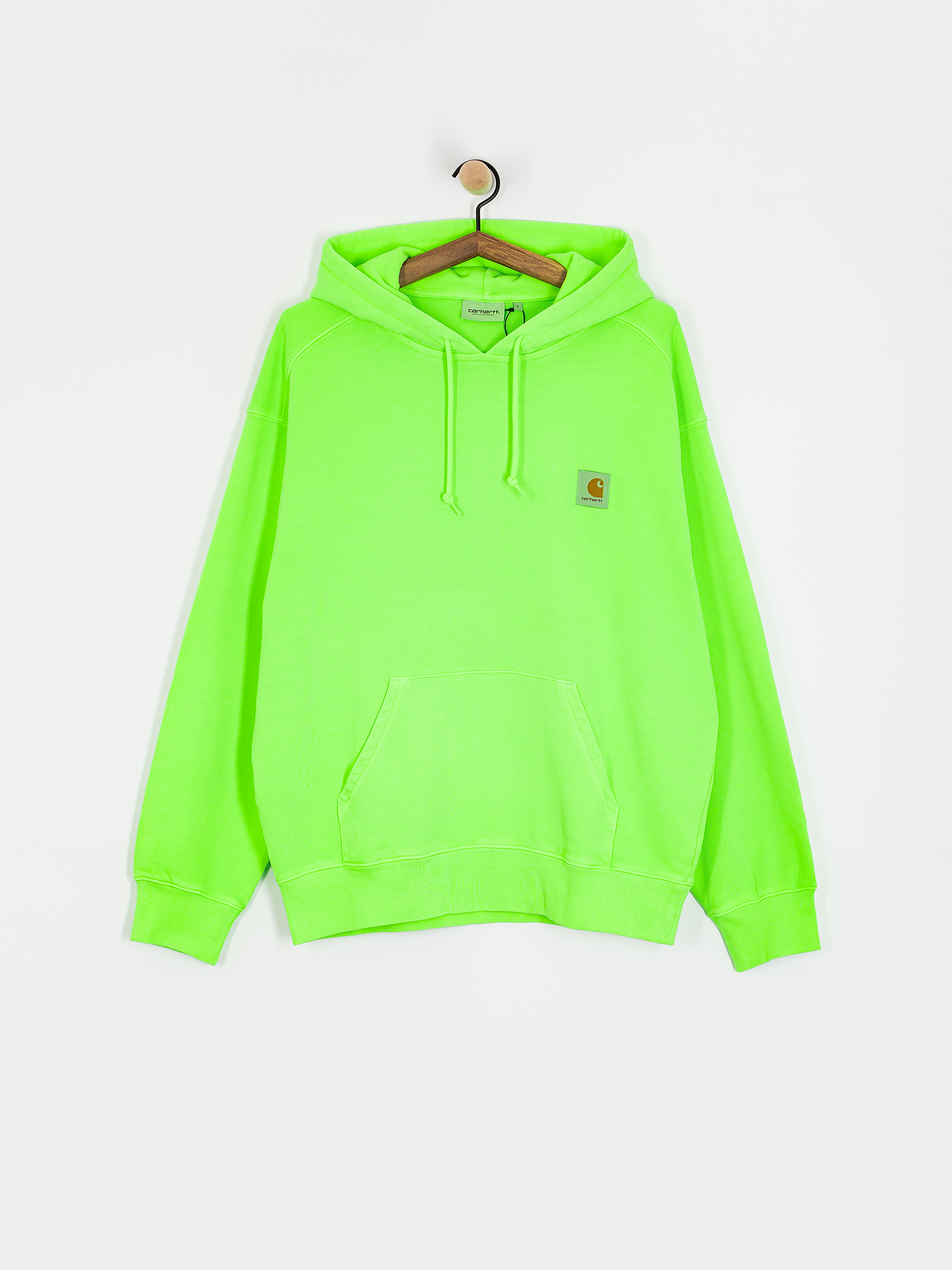 Суитшърт с качулка Carhartt WIP Industry HD (lumo green)