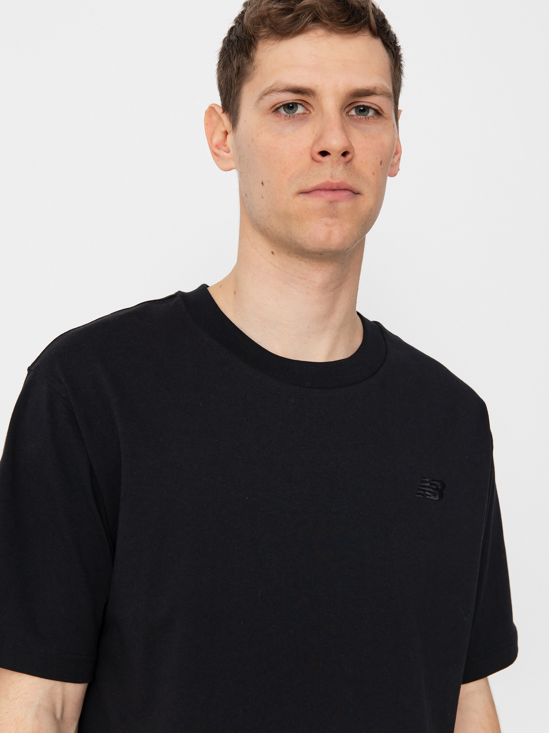 Тениска New Balance Athletics Cotton (black)