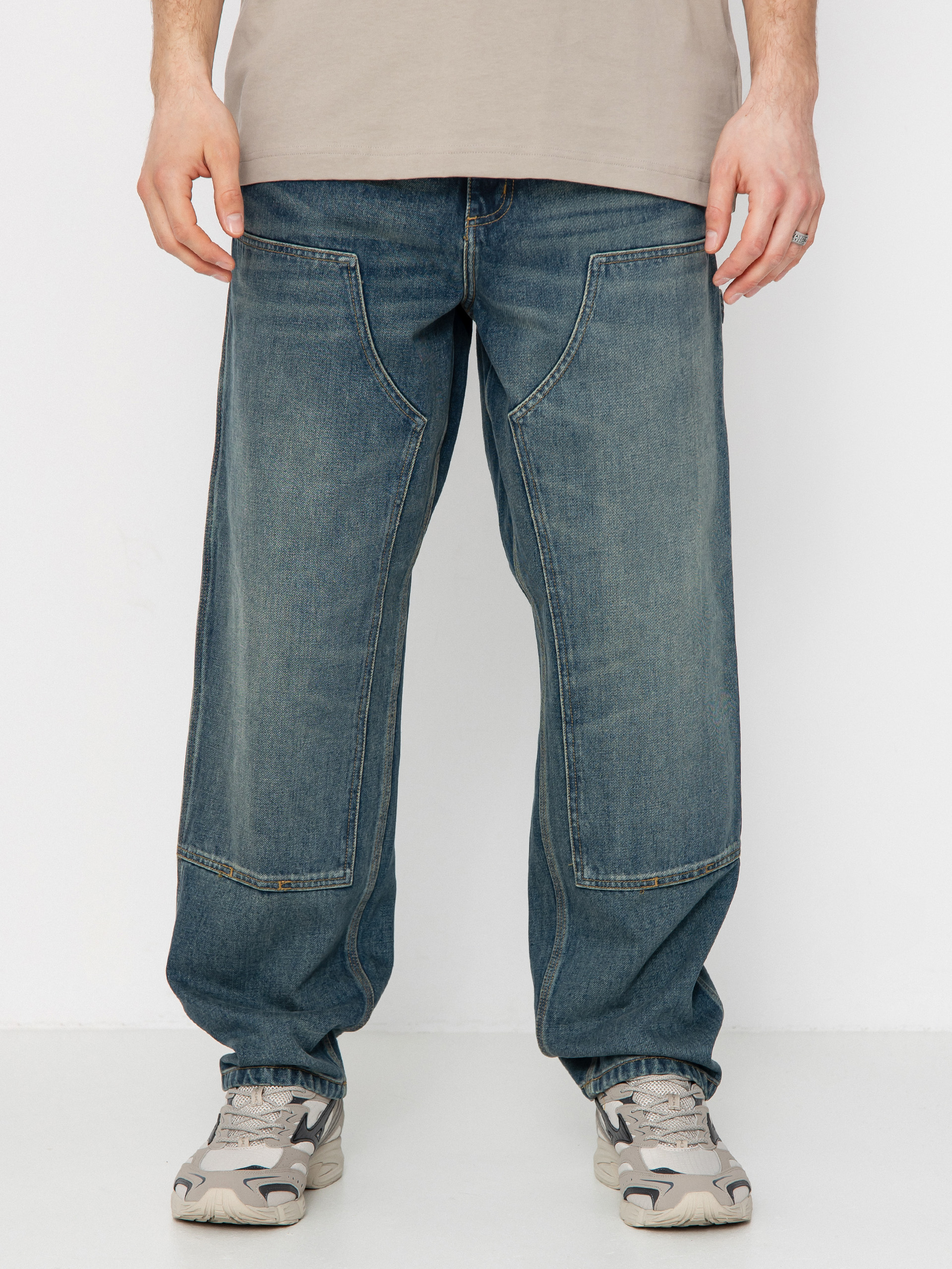 Панталони Carhartt WIP Double Knee (blue)