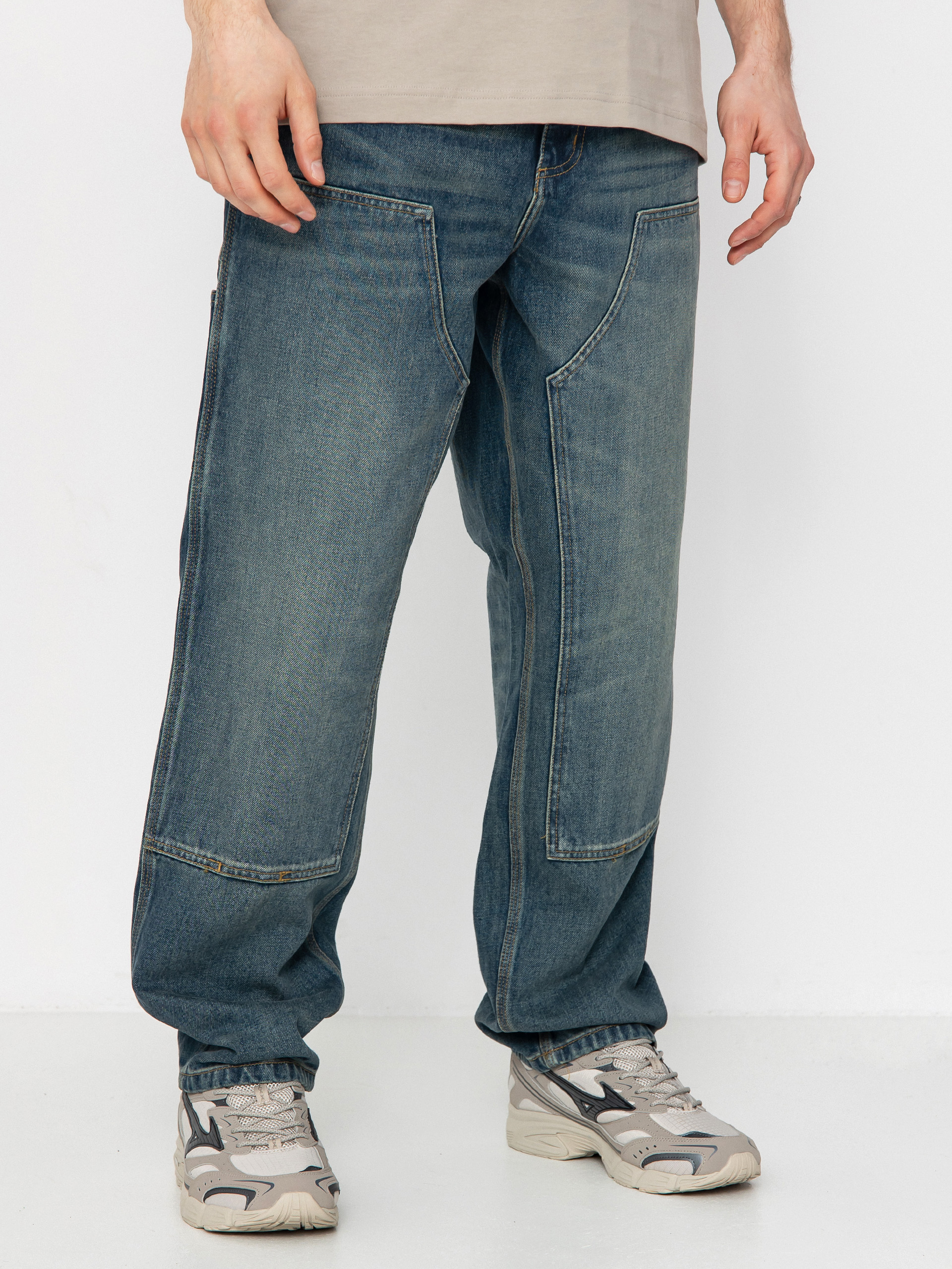 Панталони Carhartt WIP Double Knee (blue)