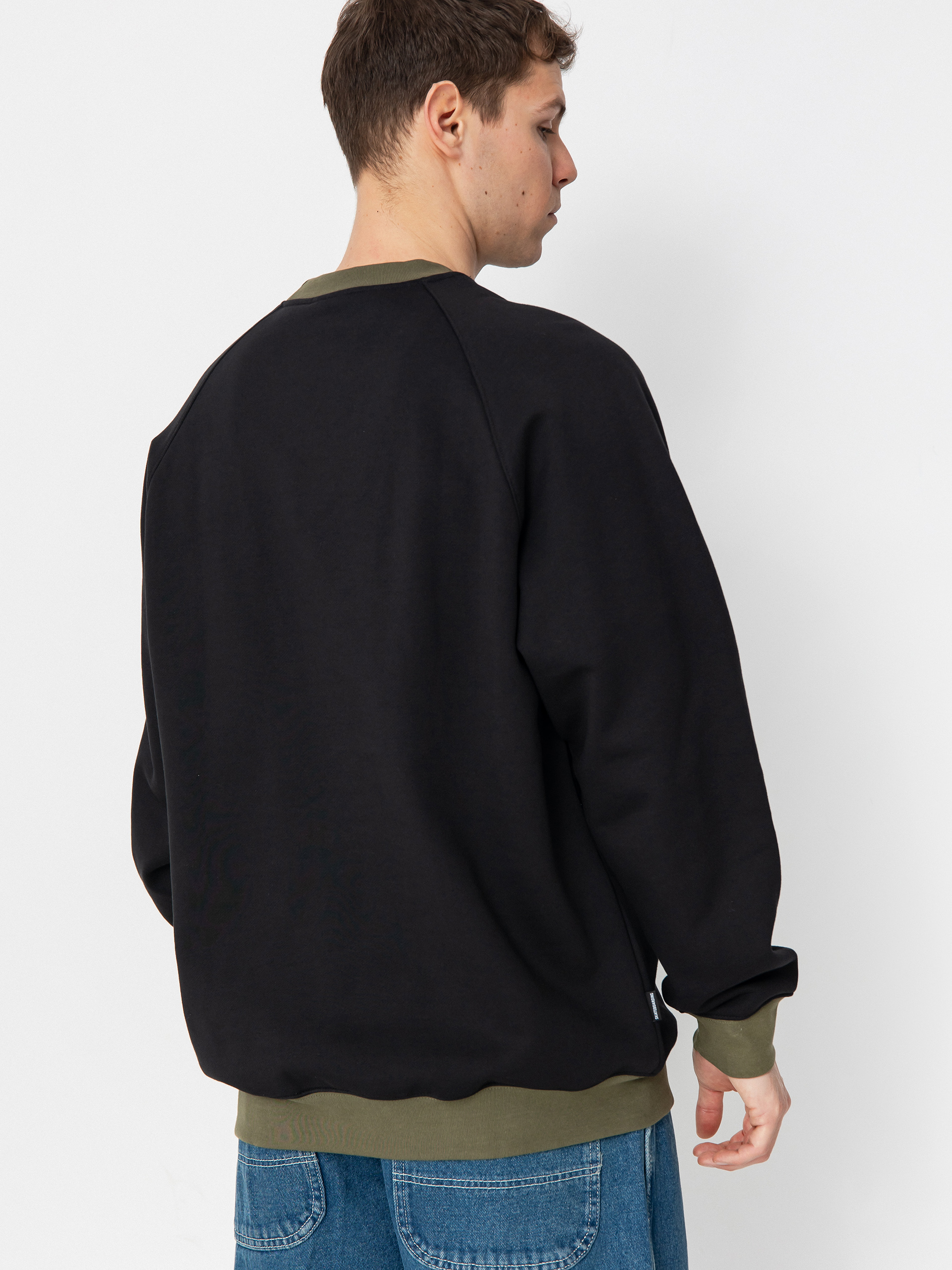 Суитшърт adidas Star Wheel Crew (black/olistr)