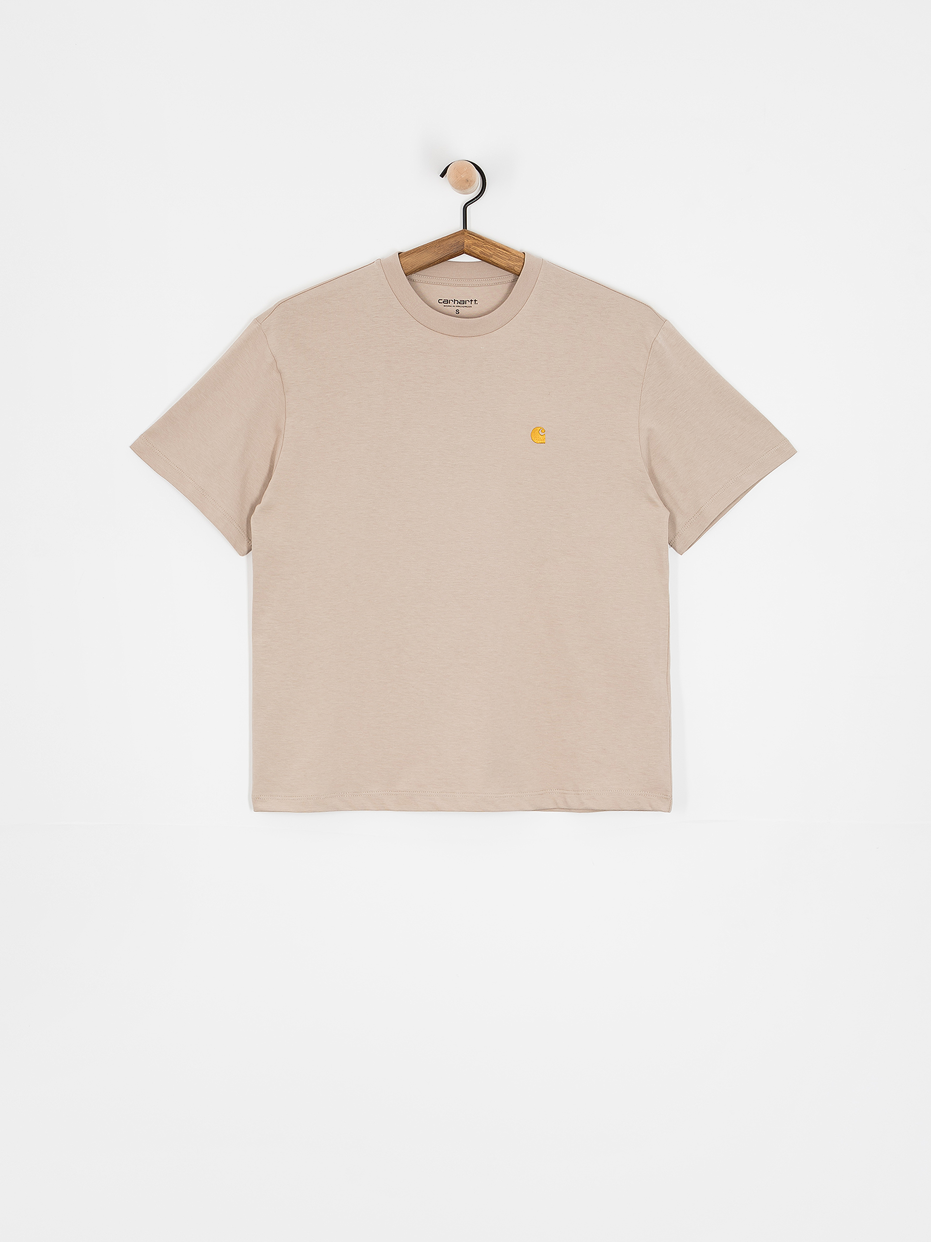 Тениска Carhartt WIP Chase Wmn (dusky beige/gold)