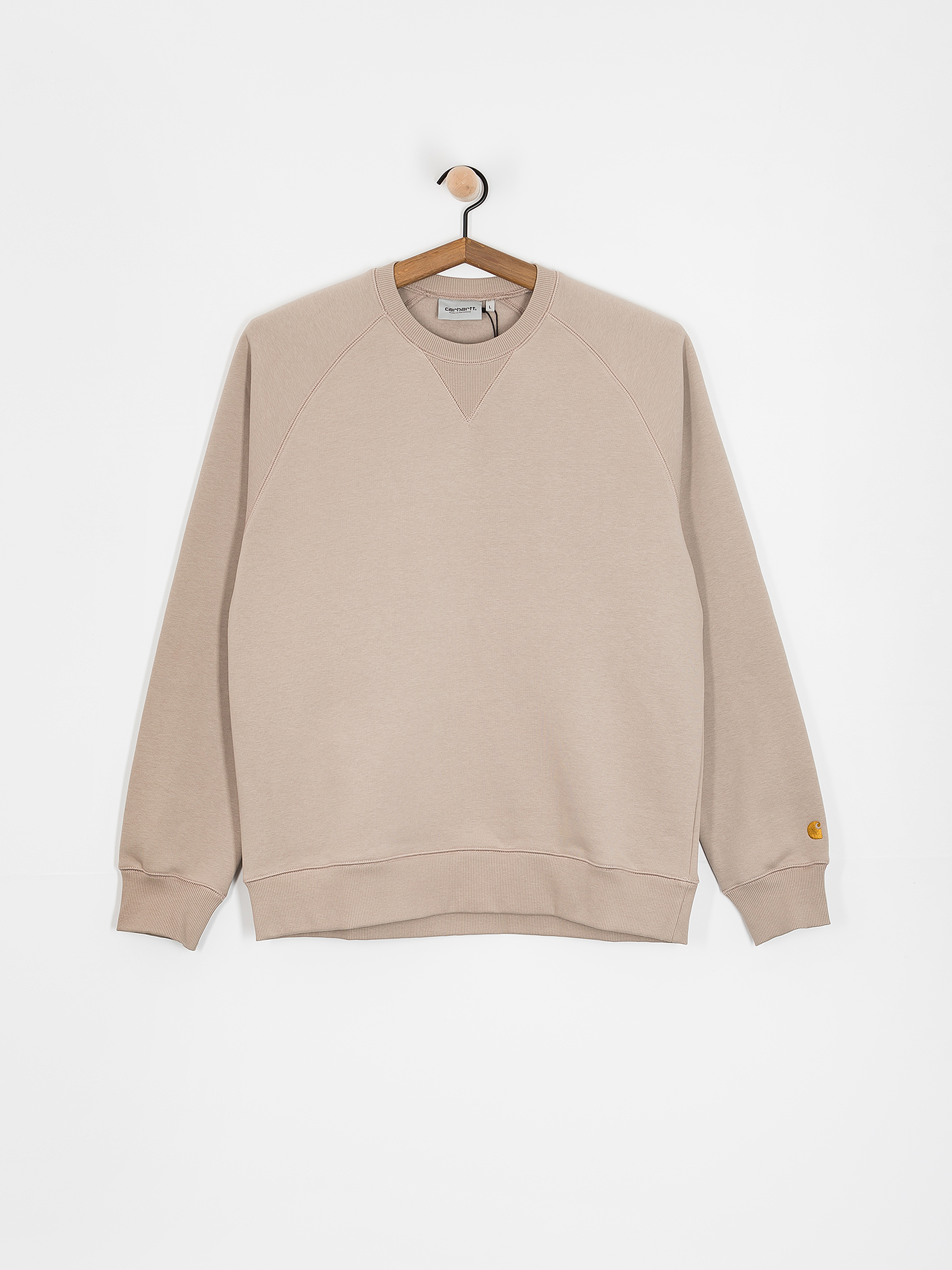 Суитшърт Carhartt WIP Chase (dusky beige/gold)