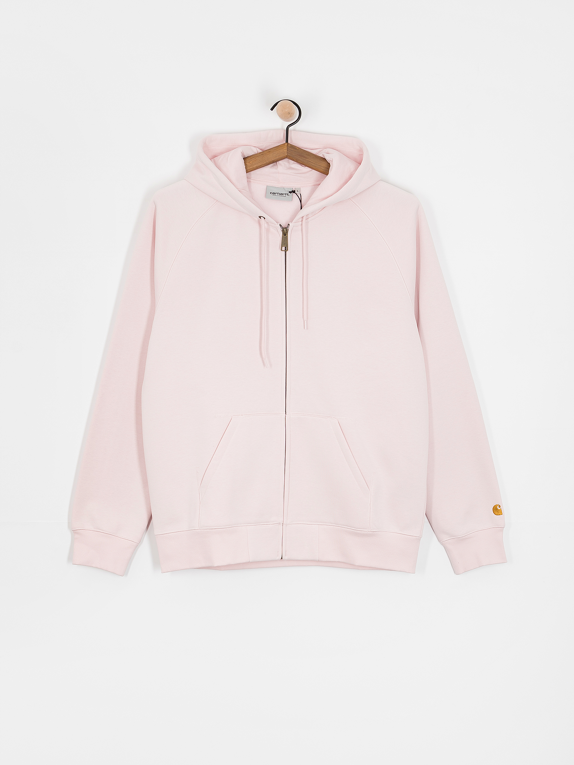 Суитшърт с качулка Carhartt WIP Chase ZHD (air pink/gold)