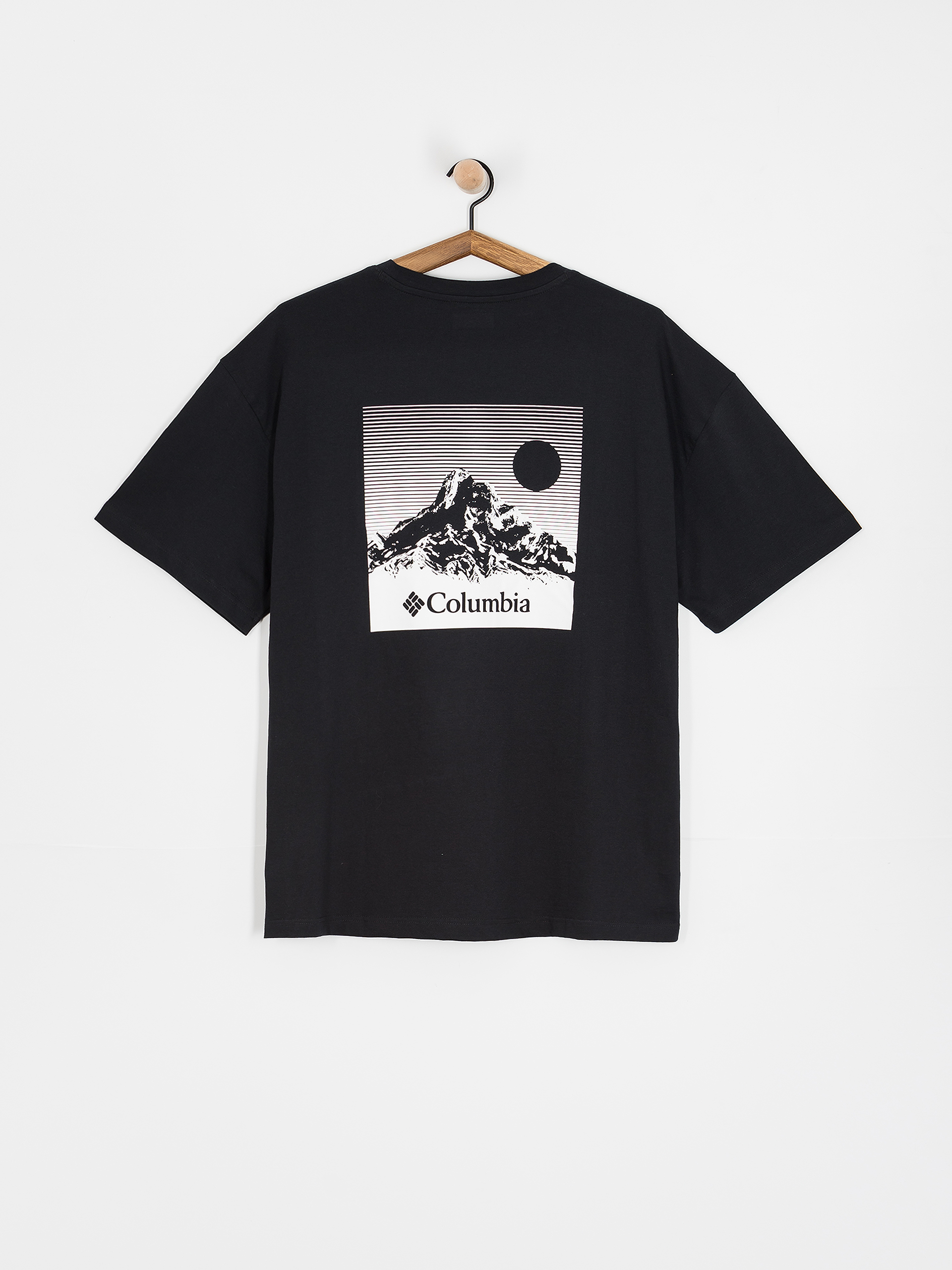 Тениска Columbia Black Butte Graphic (black/linear v)