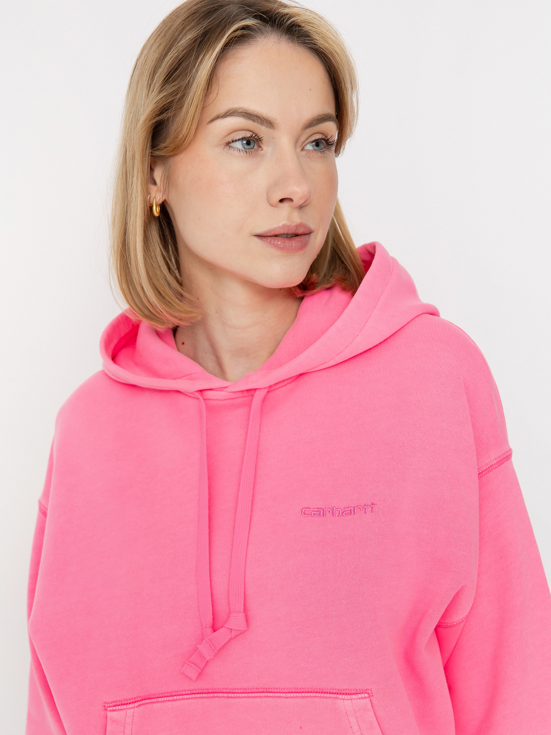 Суитшърт с качулка Carhartt WIP Lumo HD Wmn (lumo pink)