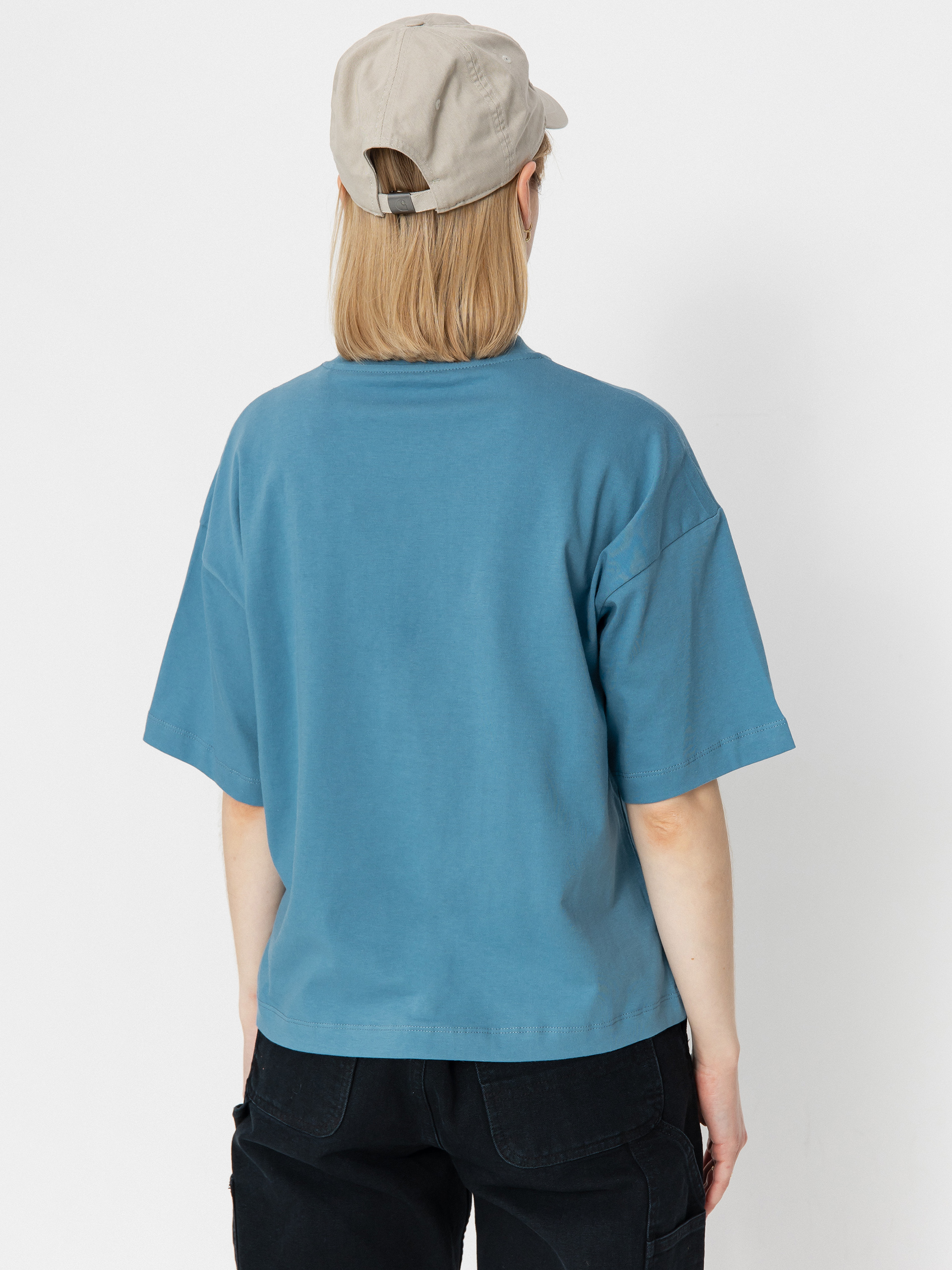 Тениска Carhartt WIP Chester Wmn (clay blue)