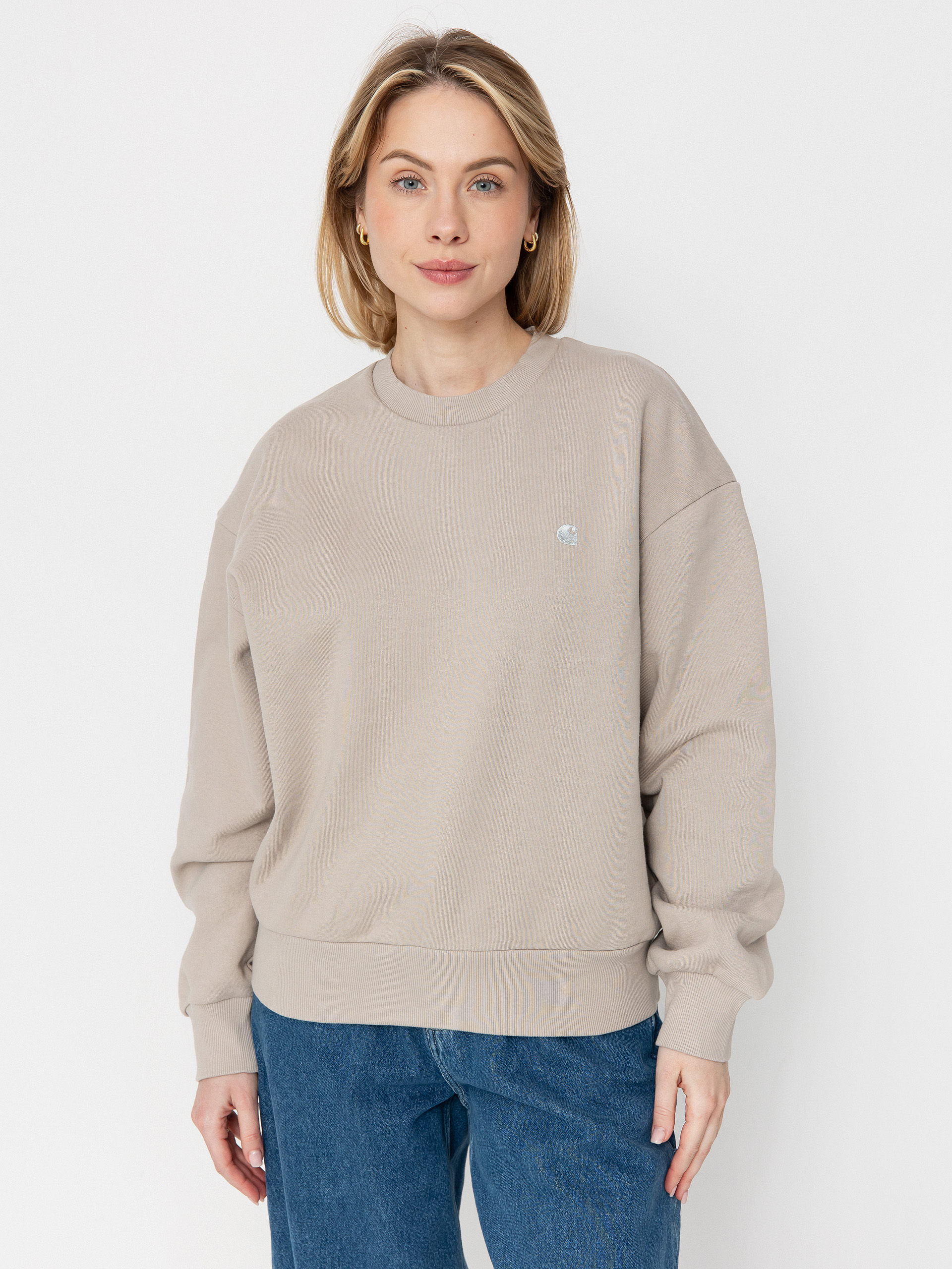 Суитшърт Carhartt WIP Casey Wmn (dusky beige/silver)