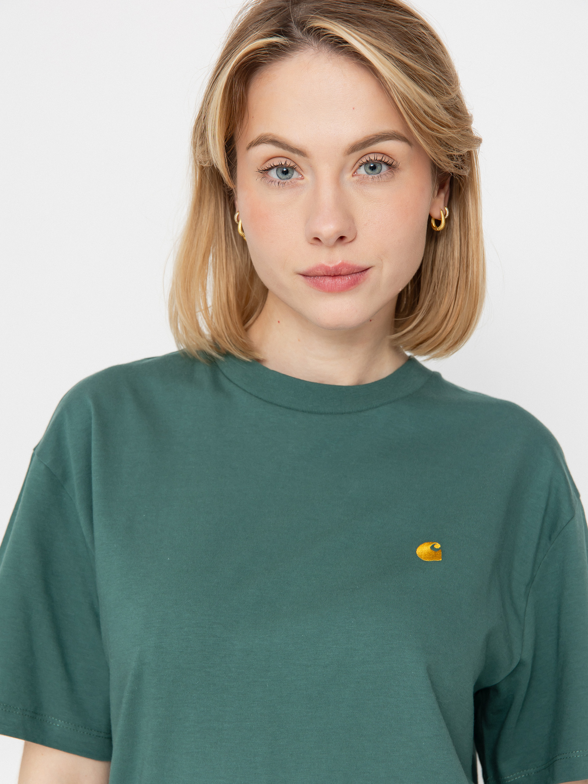 Тениска Carhartt WIP Chase Wmn (silver pine/gold)