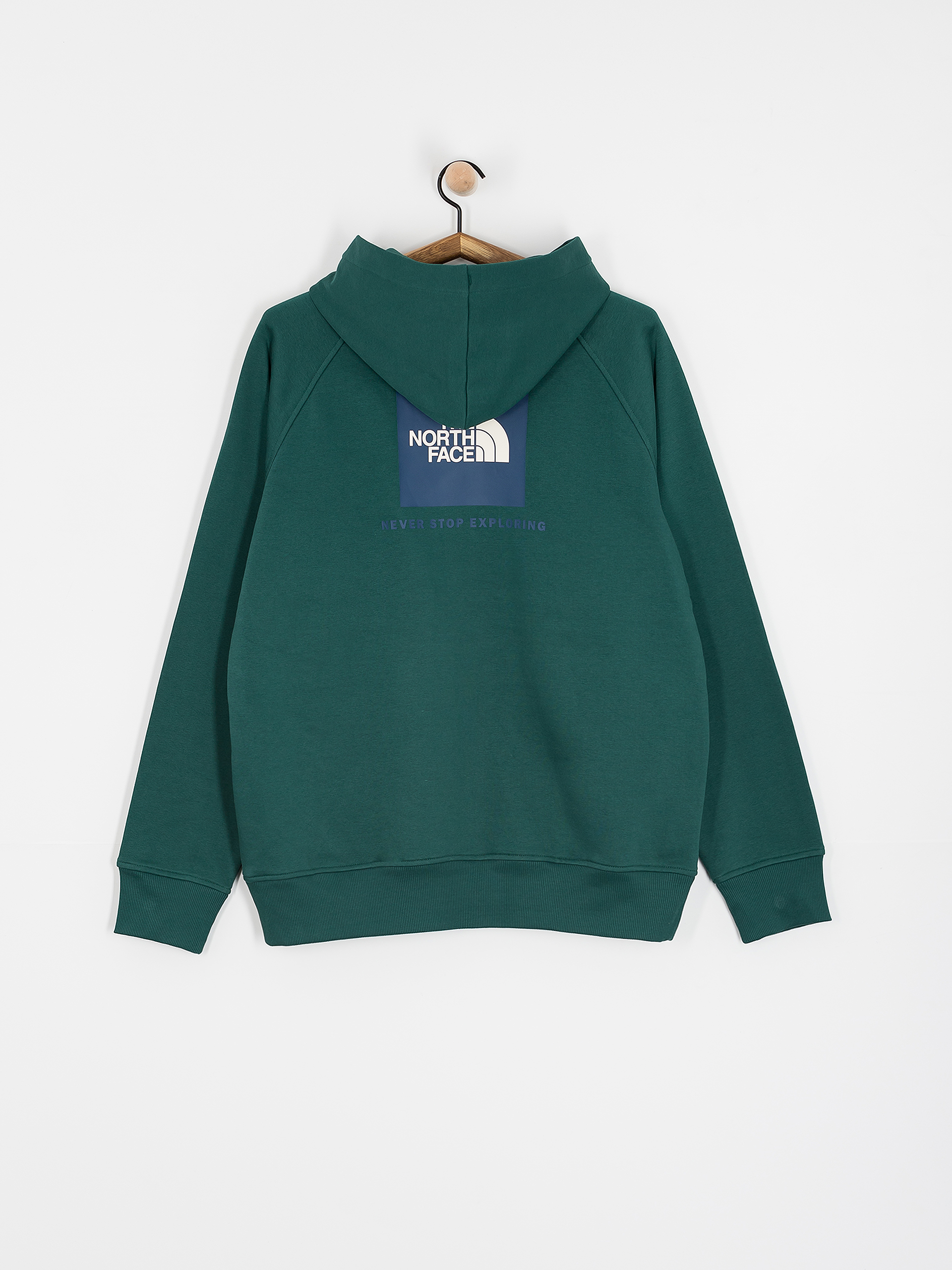 Суитшърт с качулка The North Face Raglan Box Nse HD (deep nori/estate blue)