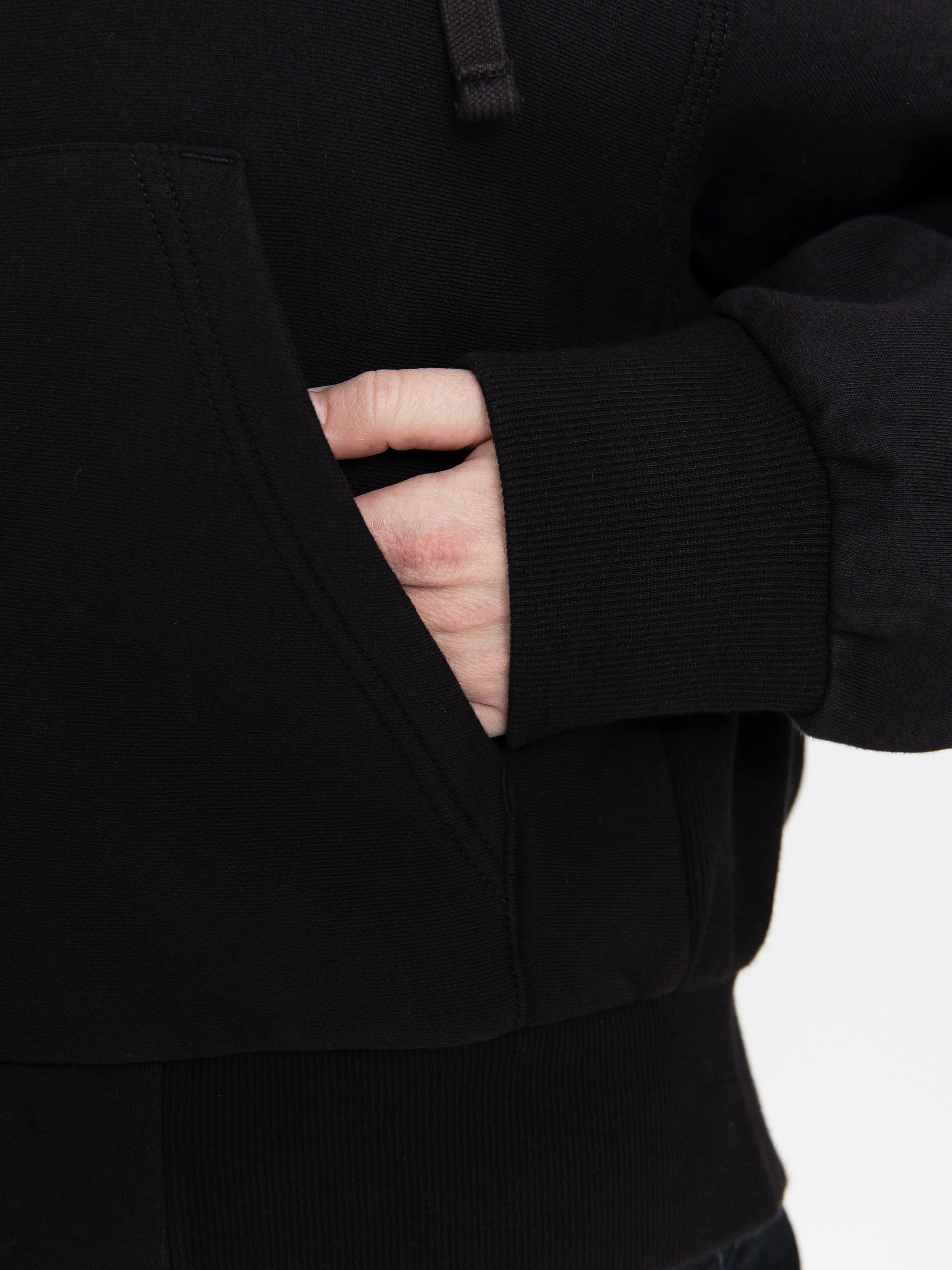 Суитшърт с качулка Carhartt WIP American Script ZHD Wmn (black)