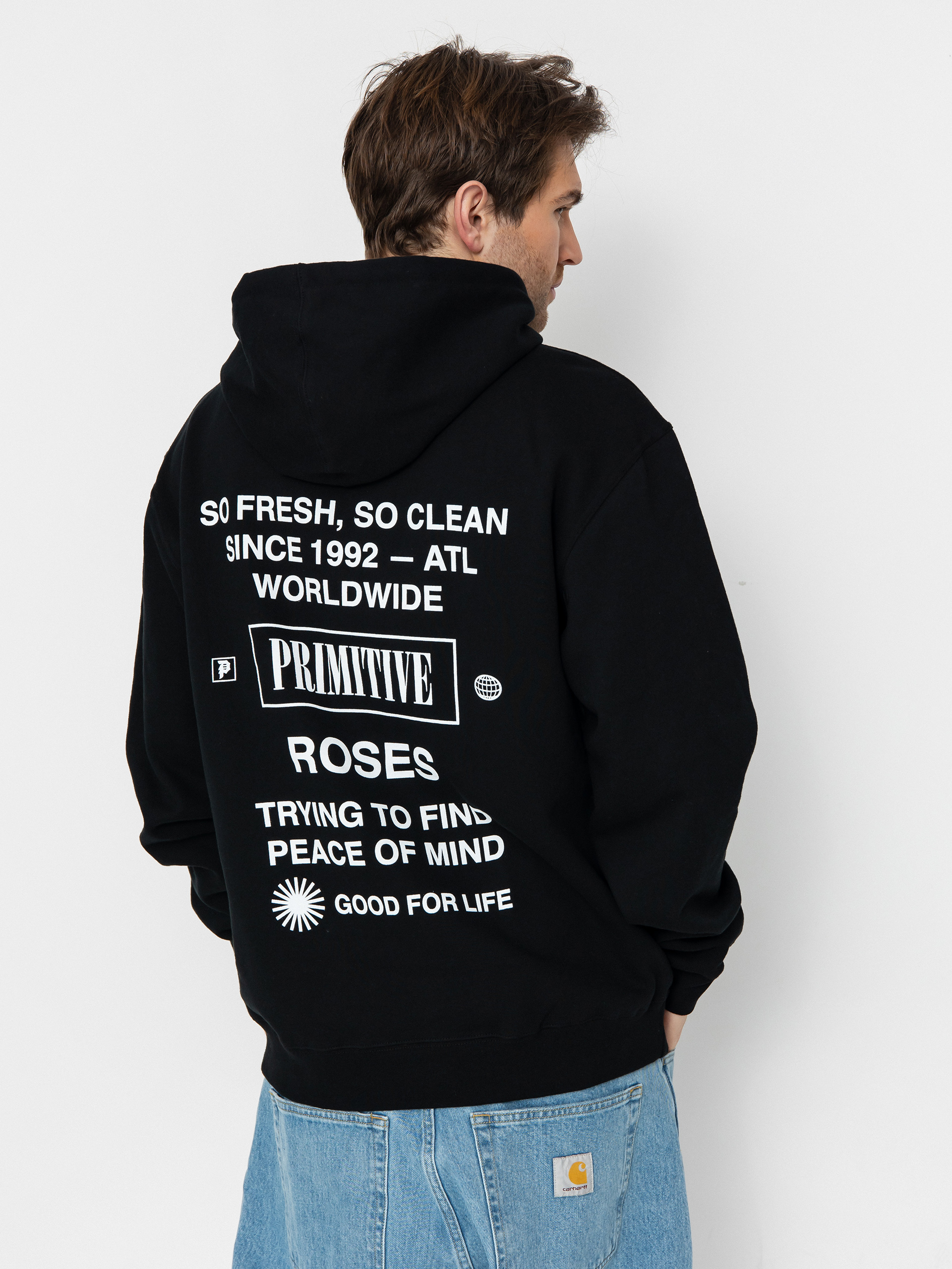 Суитшърт с качулка Primitive Stripes HD