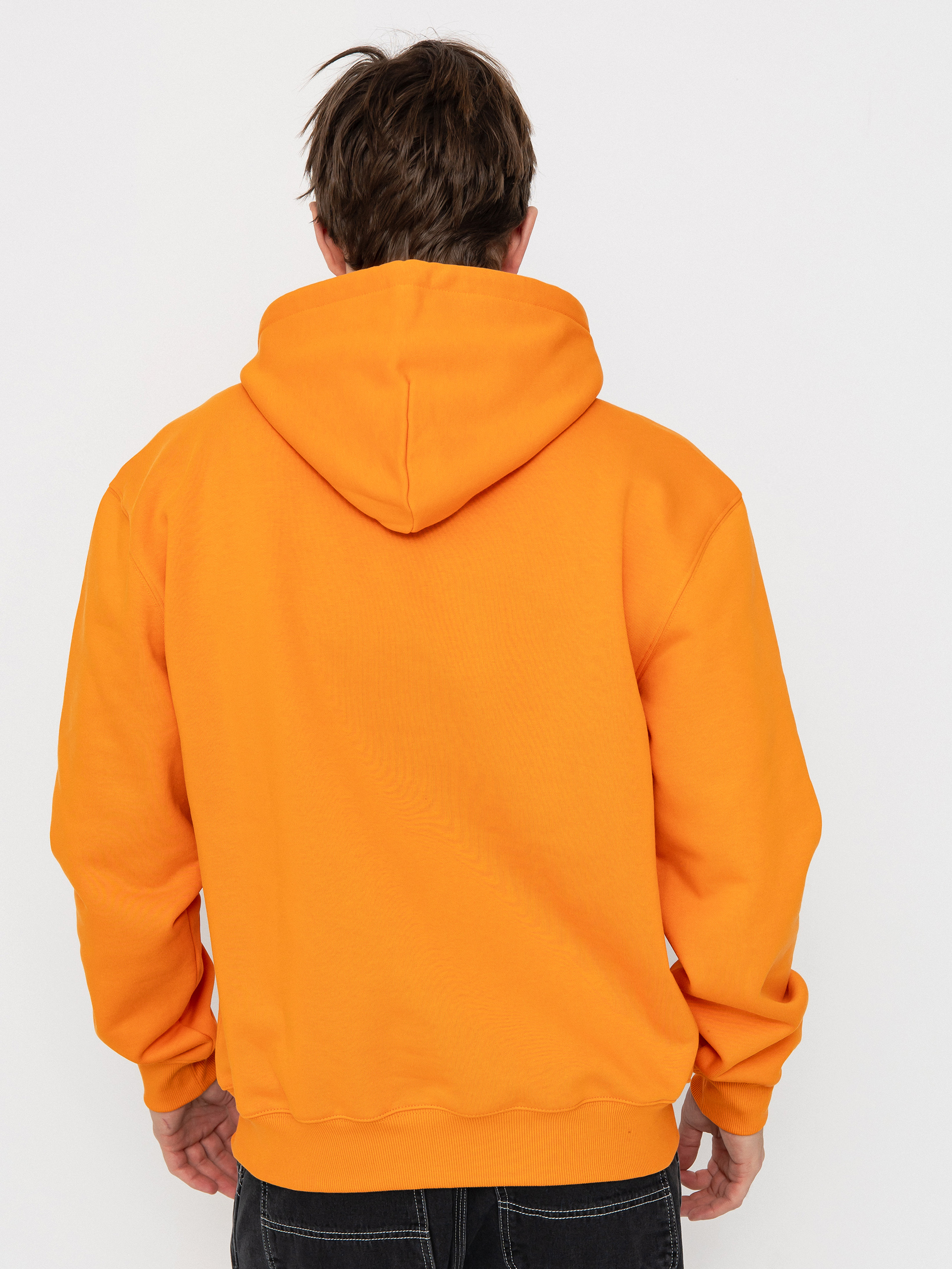 Суитшърт с качулка Carhartt WIP Carhartt HD (pumpkin/white)