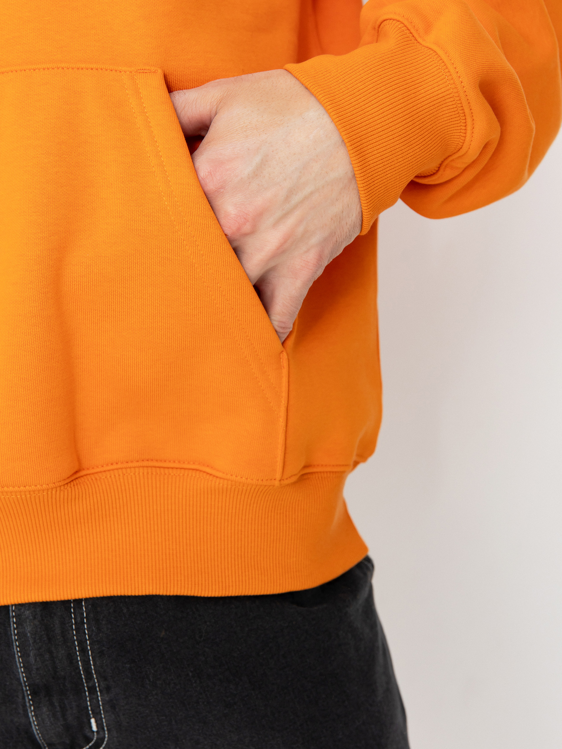 Суитшърт с качулка Carhartt WIP Carhartt HD (pumpkin/white)