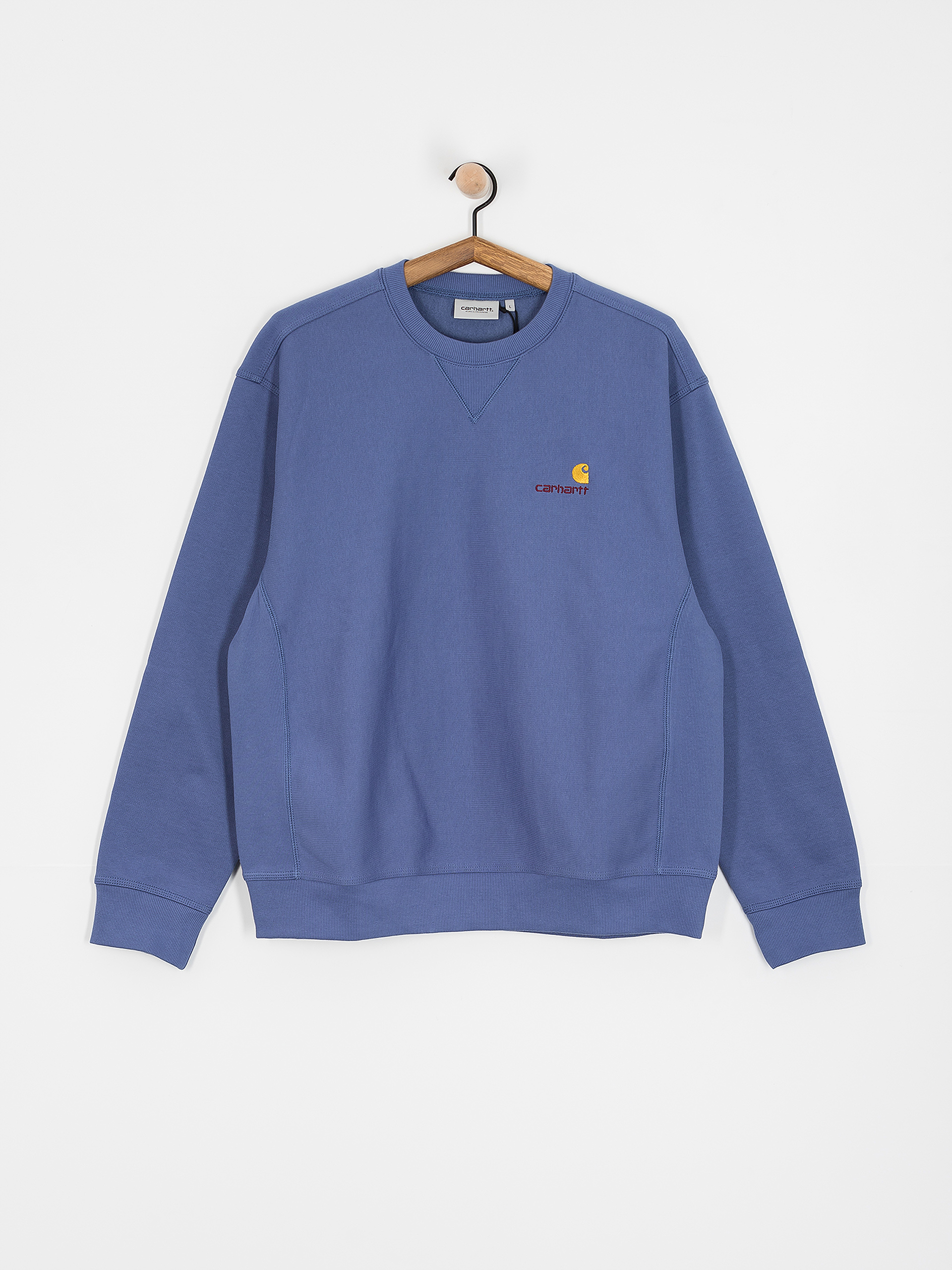 Суитшърт Carhartt WIP American Script (blue iris)