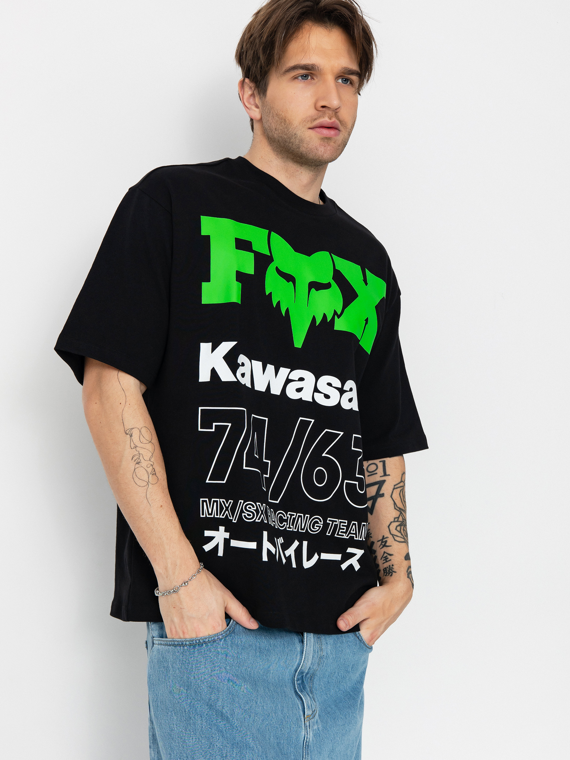 Тениска Fox Kawi Oversized (black)