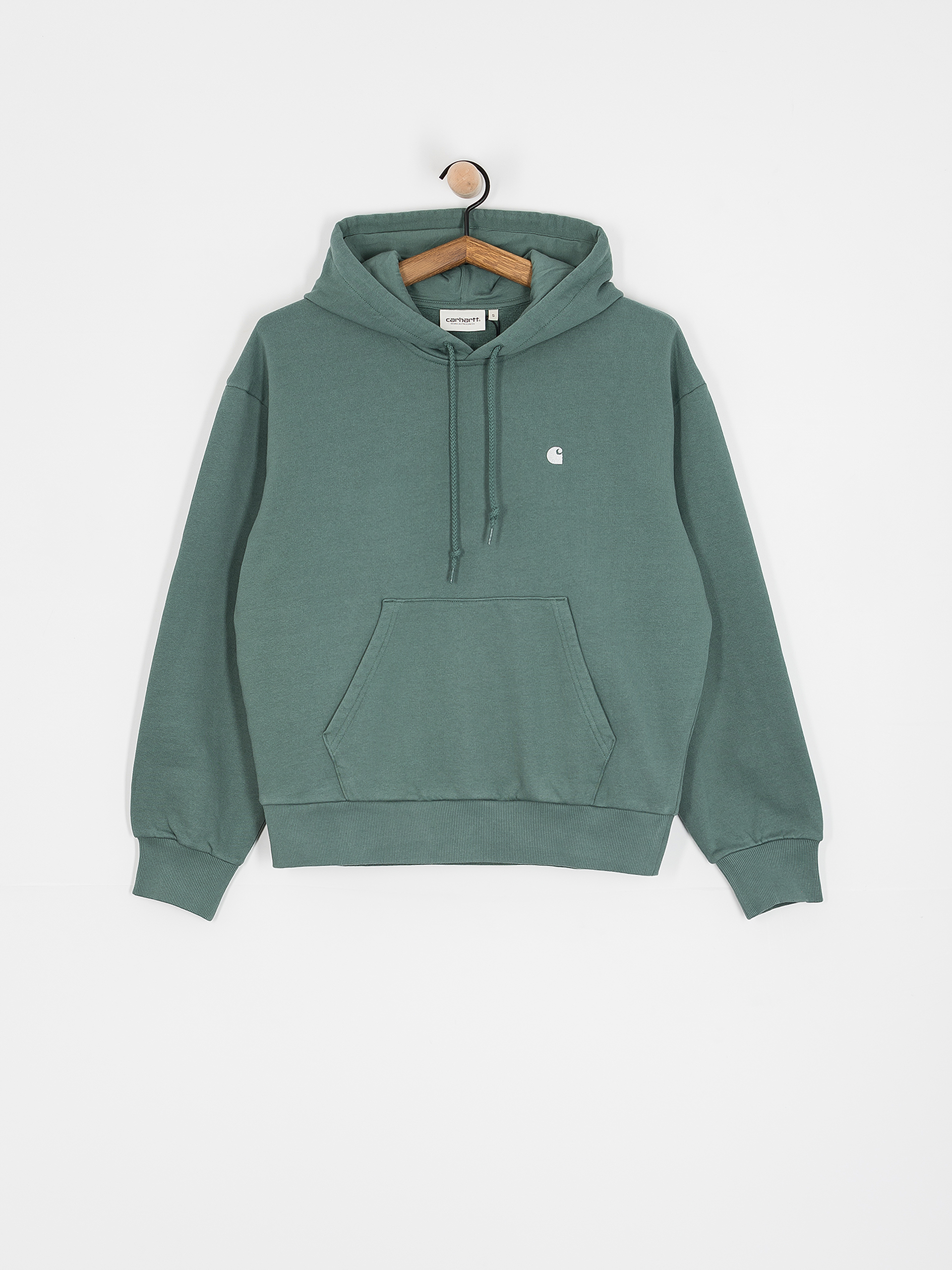 Суитшърт с качулка Carhartt WIP Casey HD Wmn (silver pine/silver)