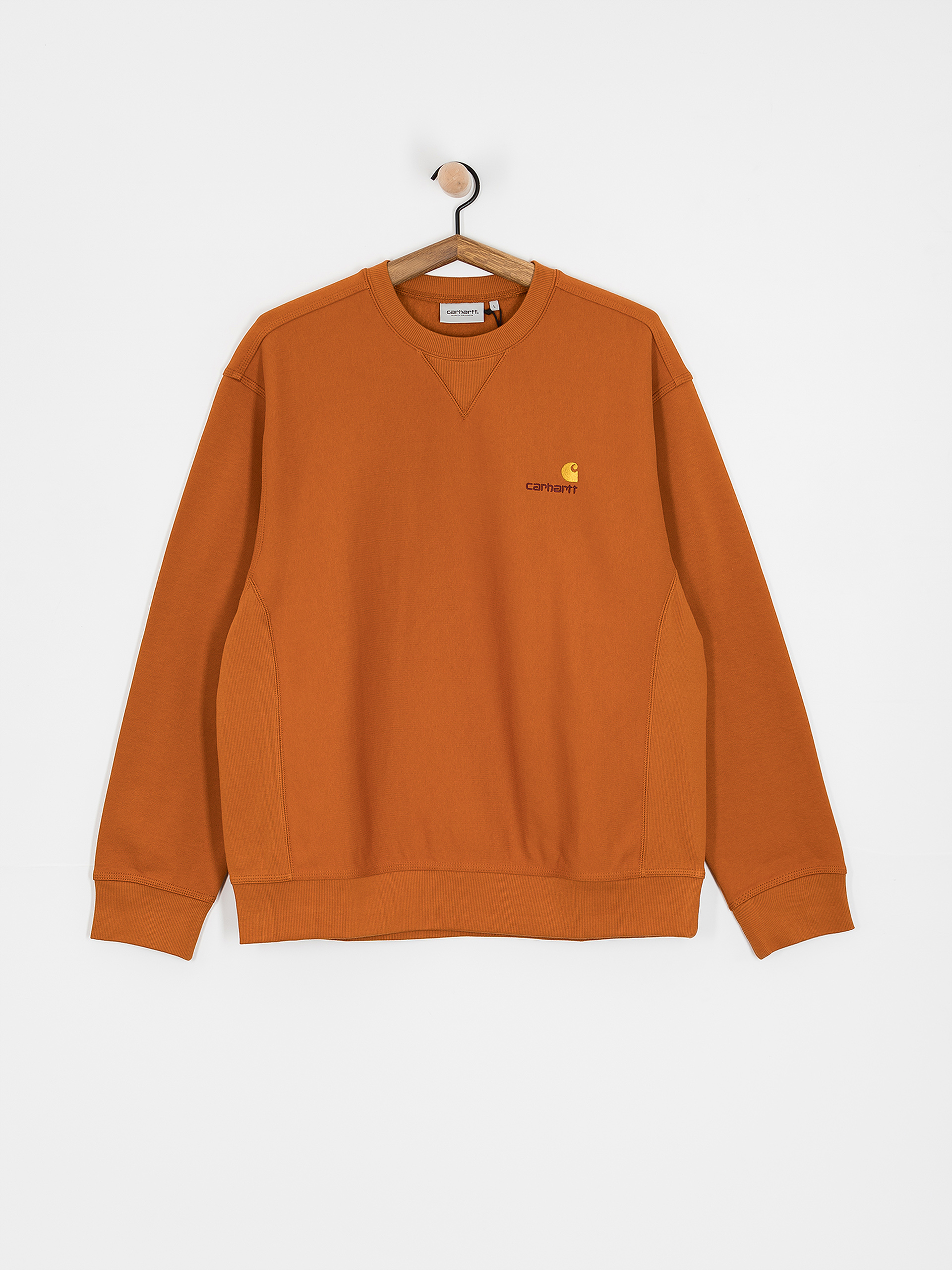 Суитшърт Carhartt WIP American Script (sienna)