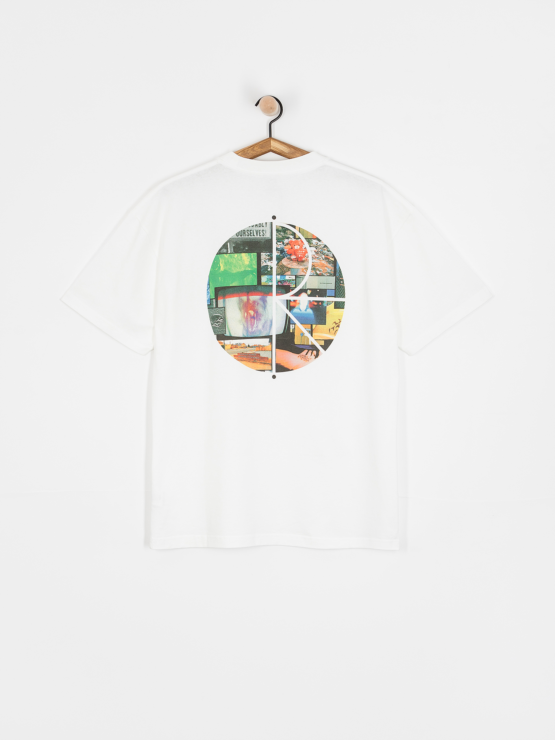 Тениска Polar Skate Fill Logo Ourselves Collage (white)