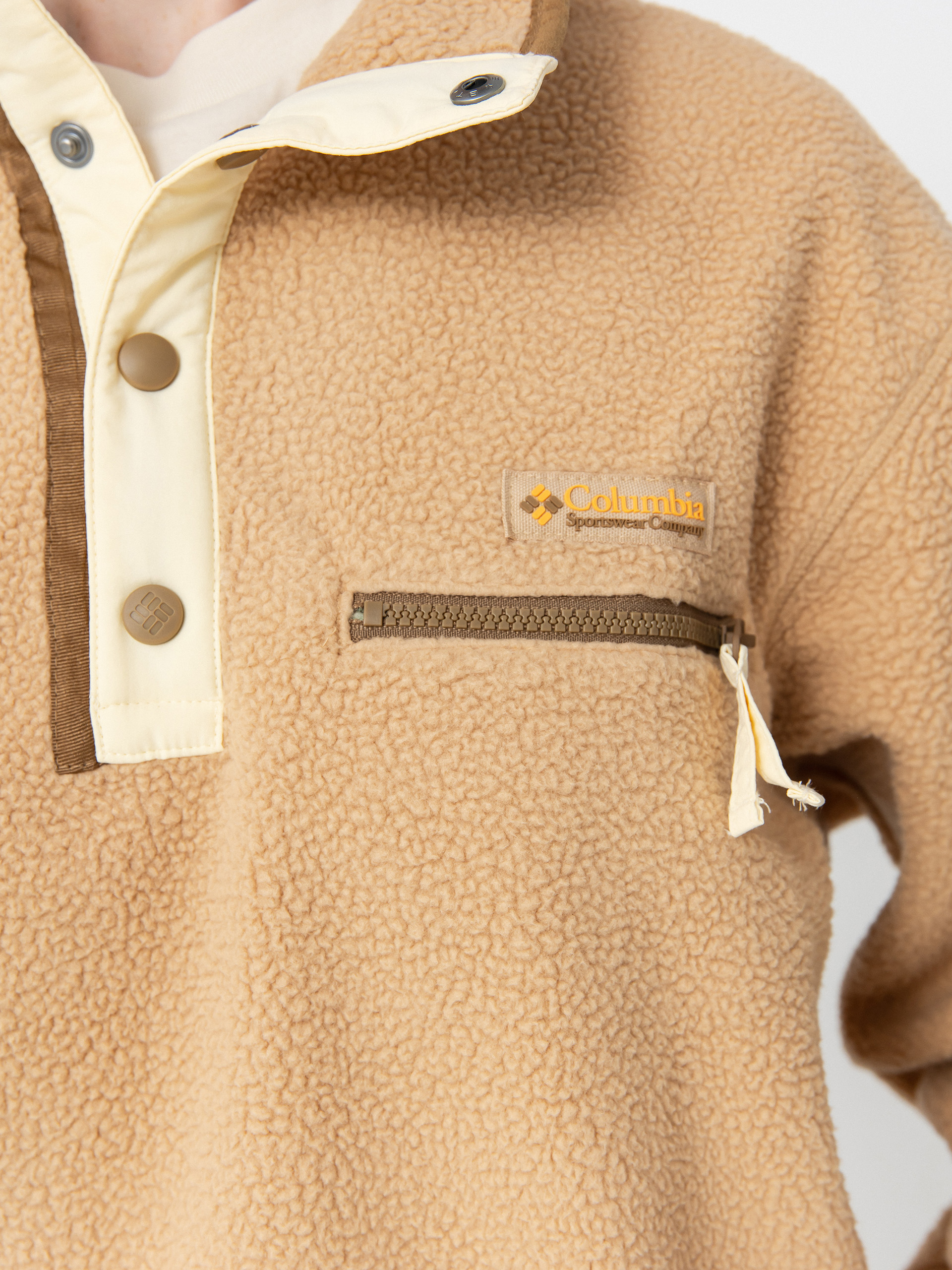 Дамски Поларени суитшърт Columbia Helvetia II Cropped Half Snap (canoe)