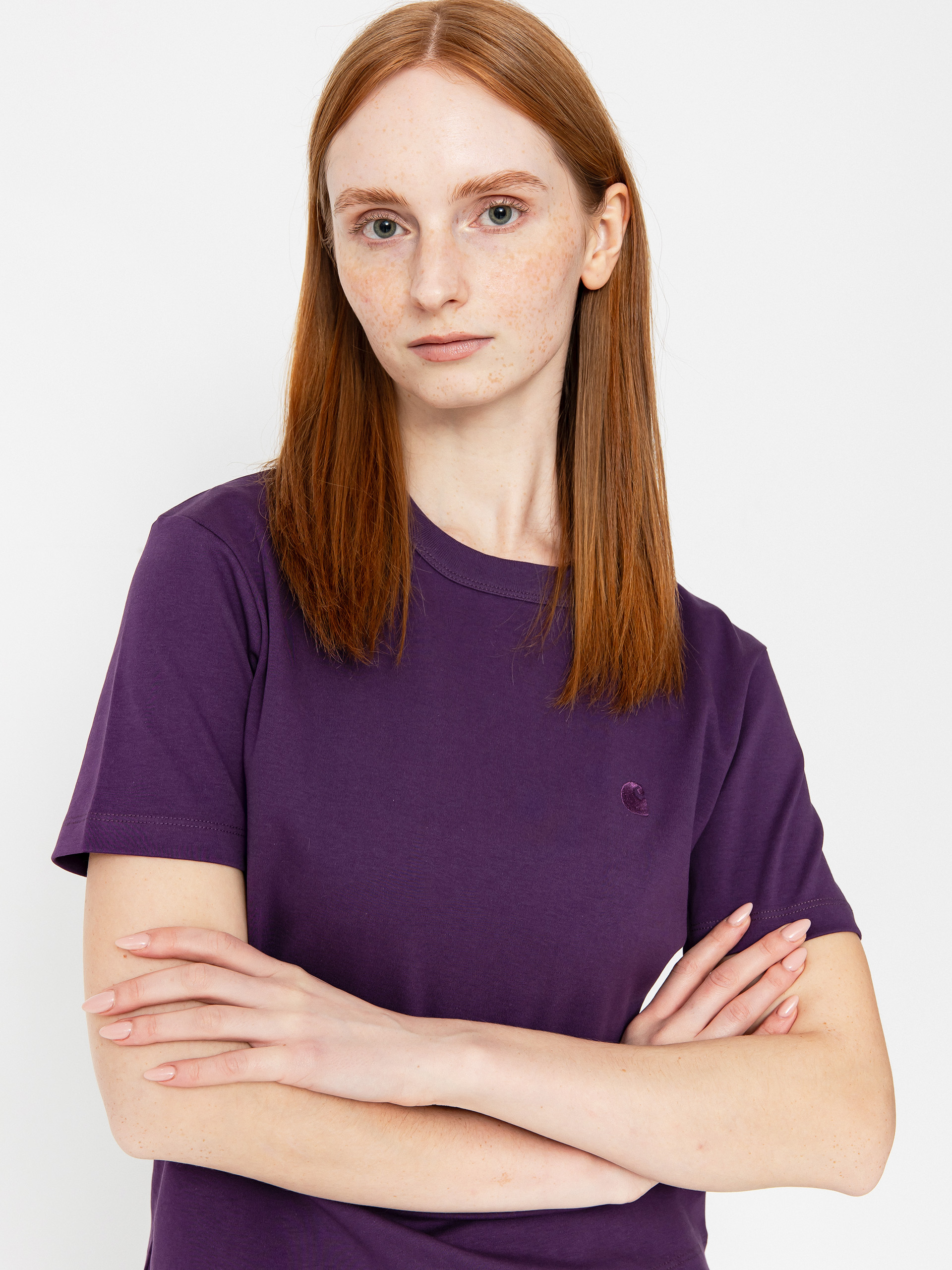 Тениска Carhartt WIP Luca Wmn (huckleberry)