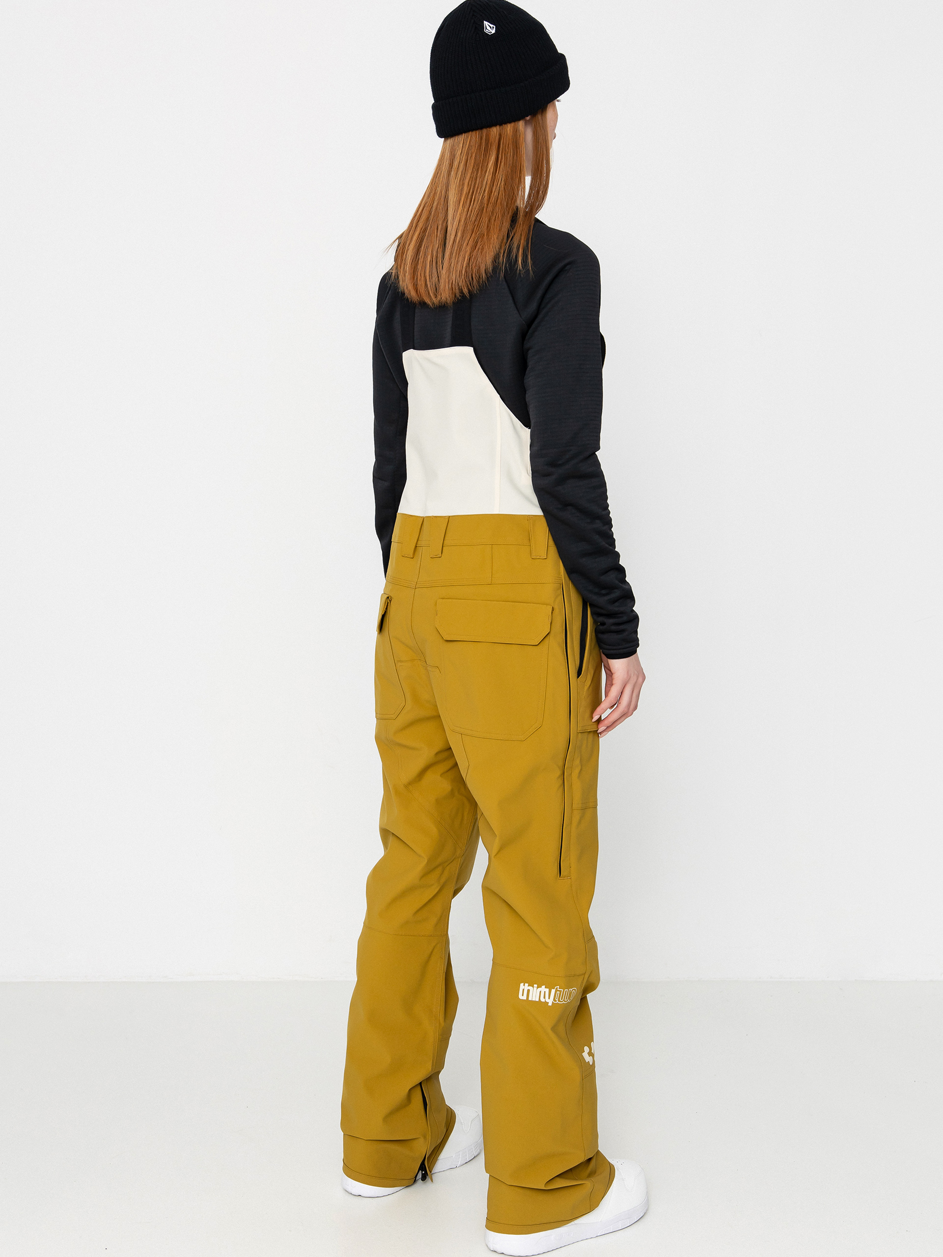 Дамско Сноуборд панталони ThirtyTwo Basement Bib (tan)