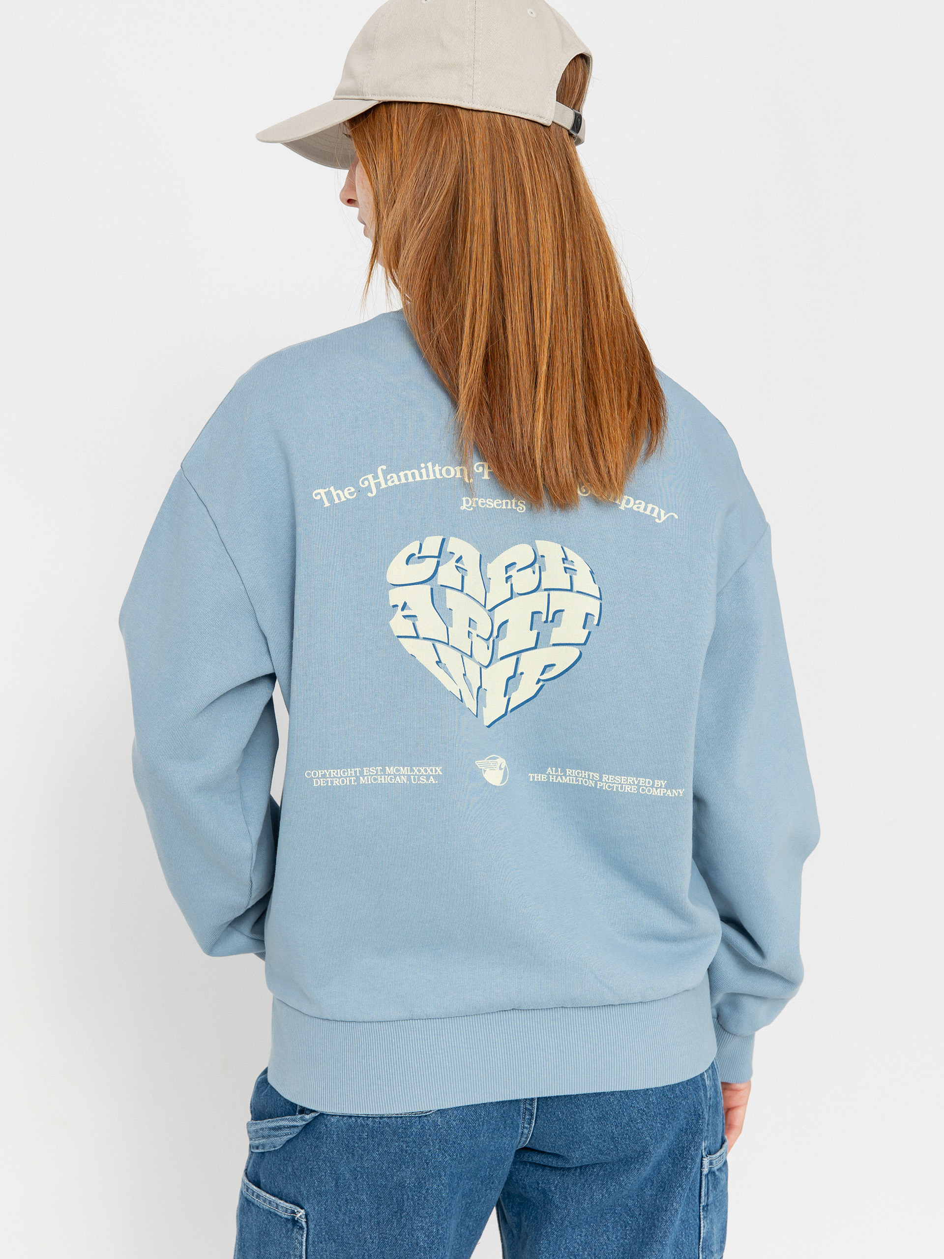 Суитшърт Carhartt WIP Productions Wmn (frosted blue)