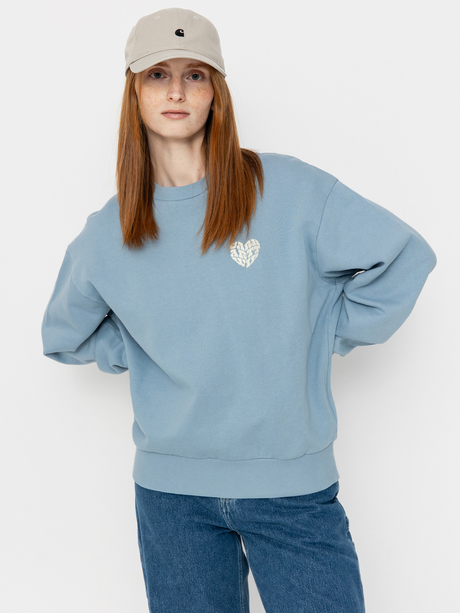 Суитшърт Carhartt WIP Productions Wmn (frosted blue)