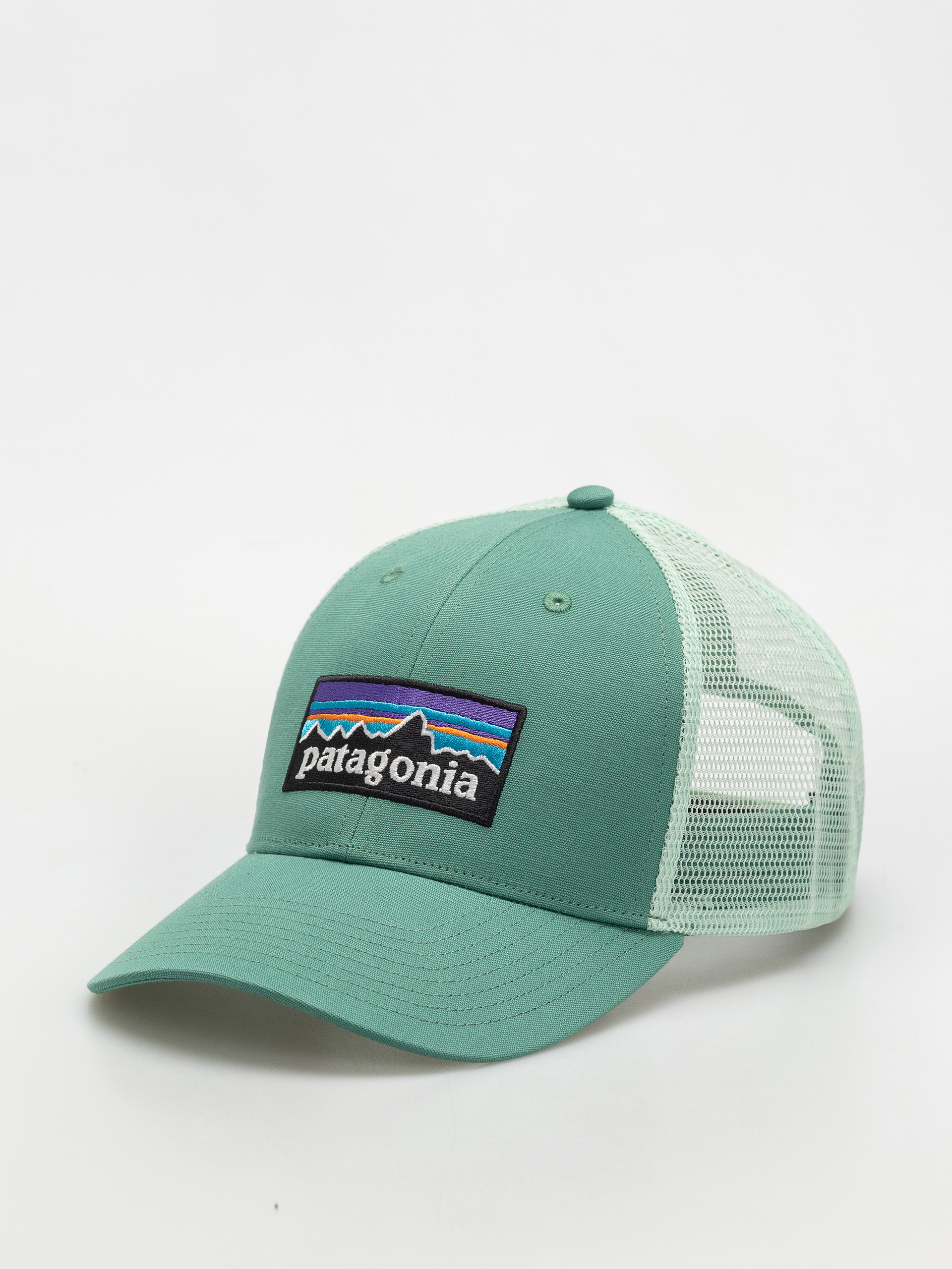 Шапка с козирка Patagonia P 6 Logo LoPro Trucker (heartleaf green)