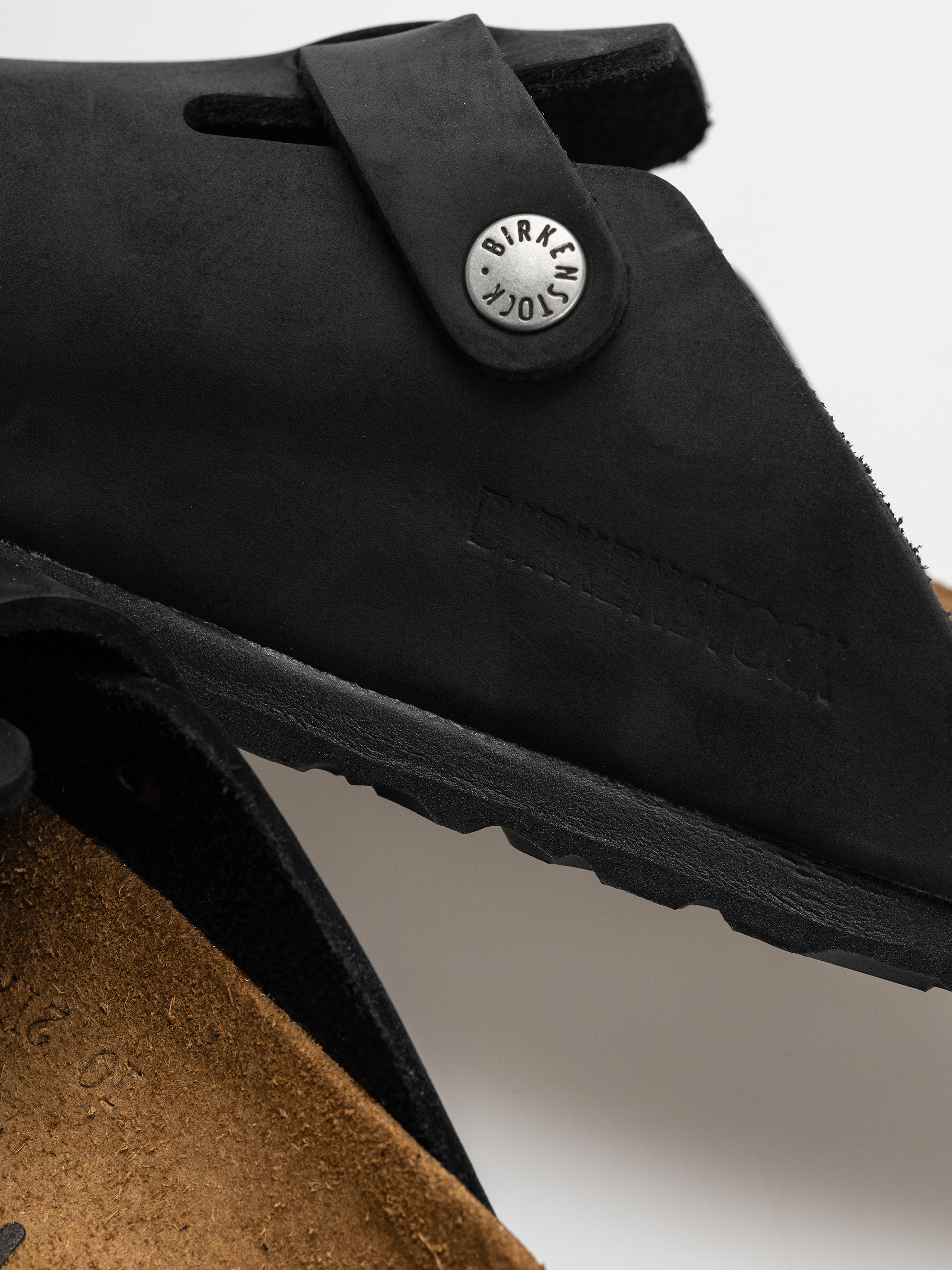 Чехли Birkenstock Boston Oiled Leather Narrow Wmn (black)