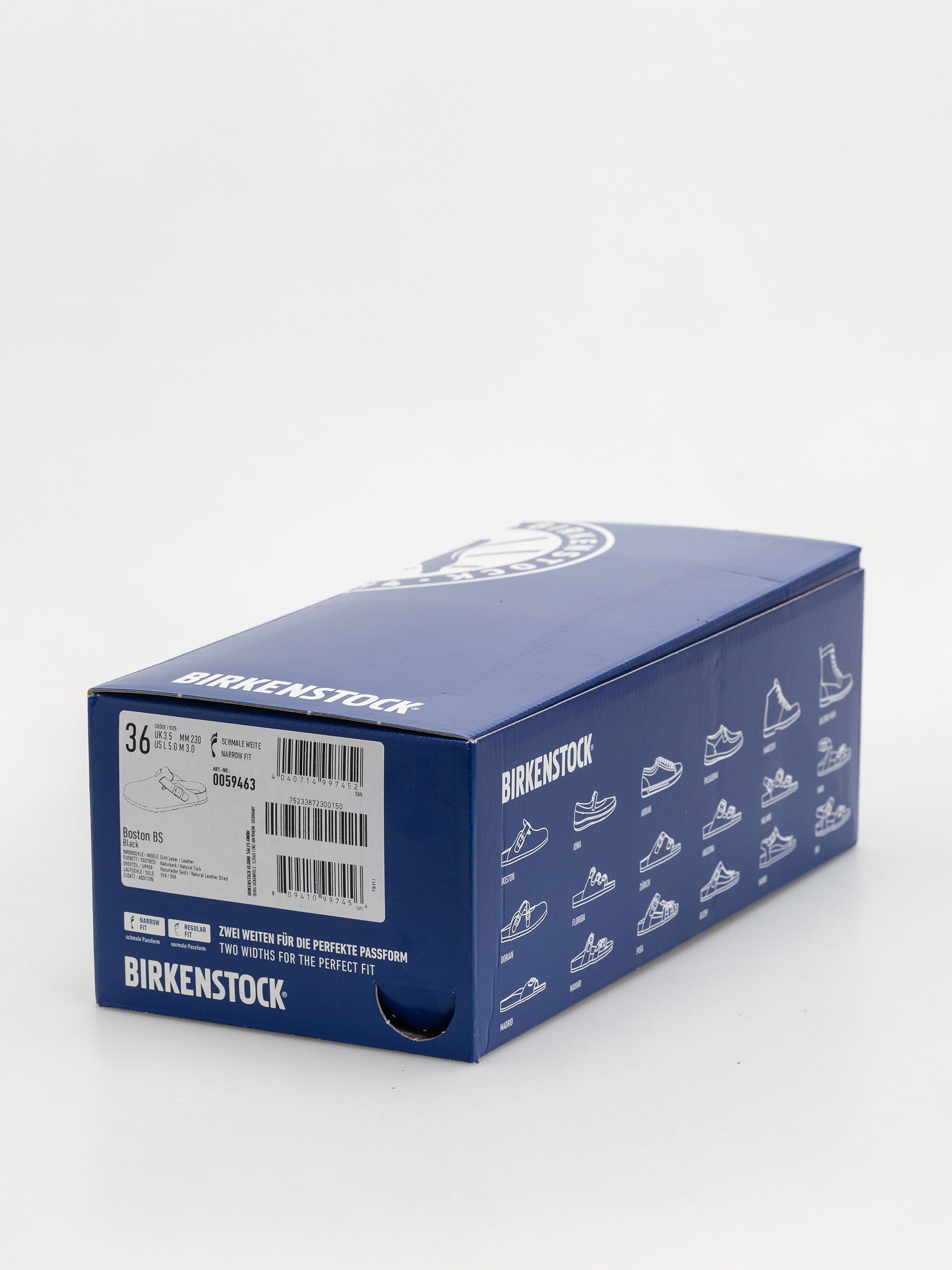 Чехли Birkenstock Boston Oiled Leather Narrow Wmn (black)