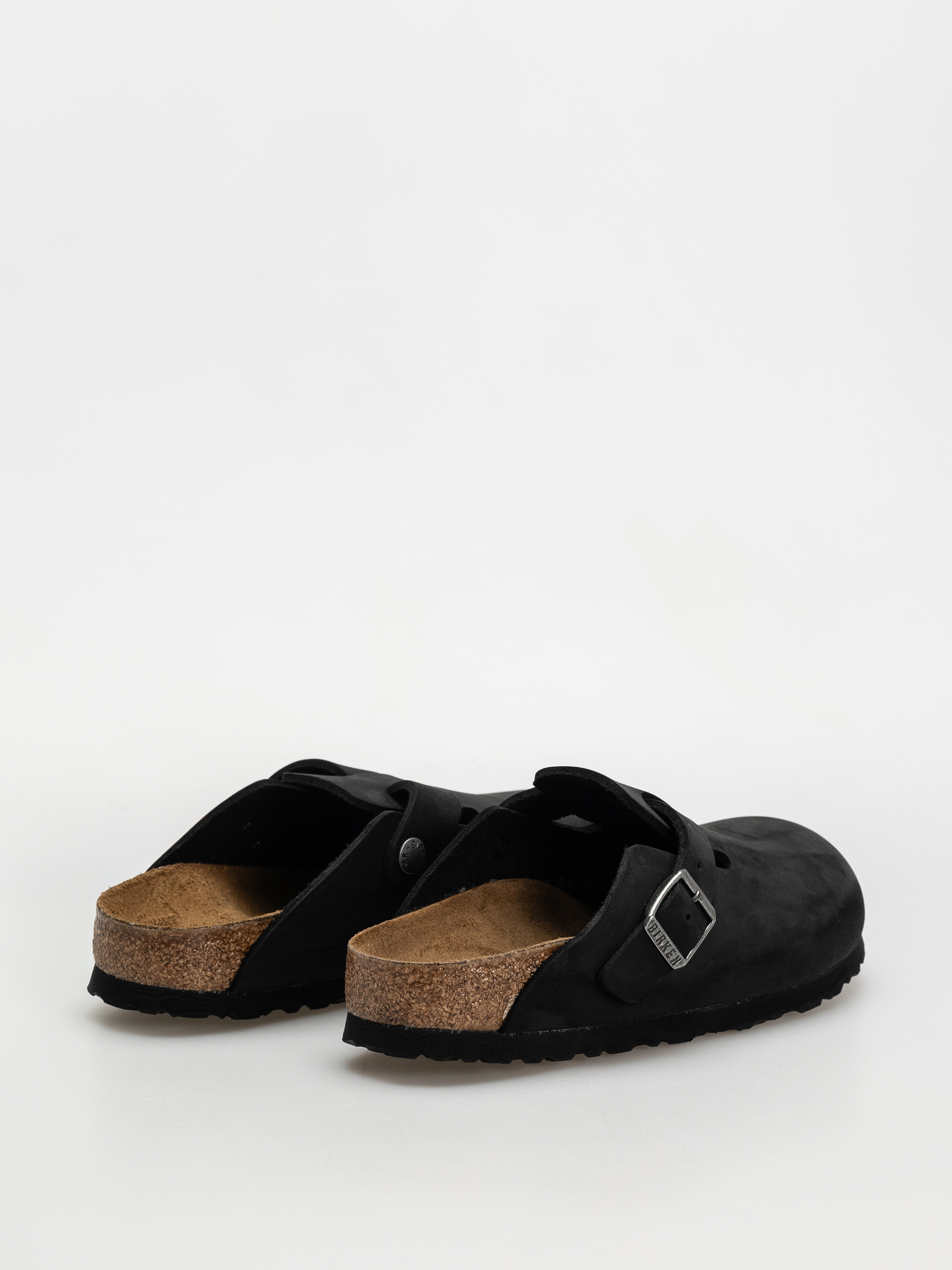Чехли Birkenstock Boston Oiled Leather Narrow Wmn (black)