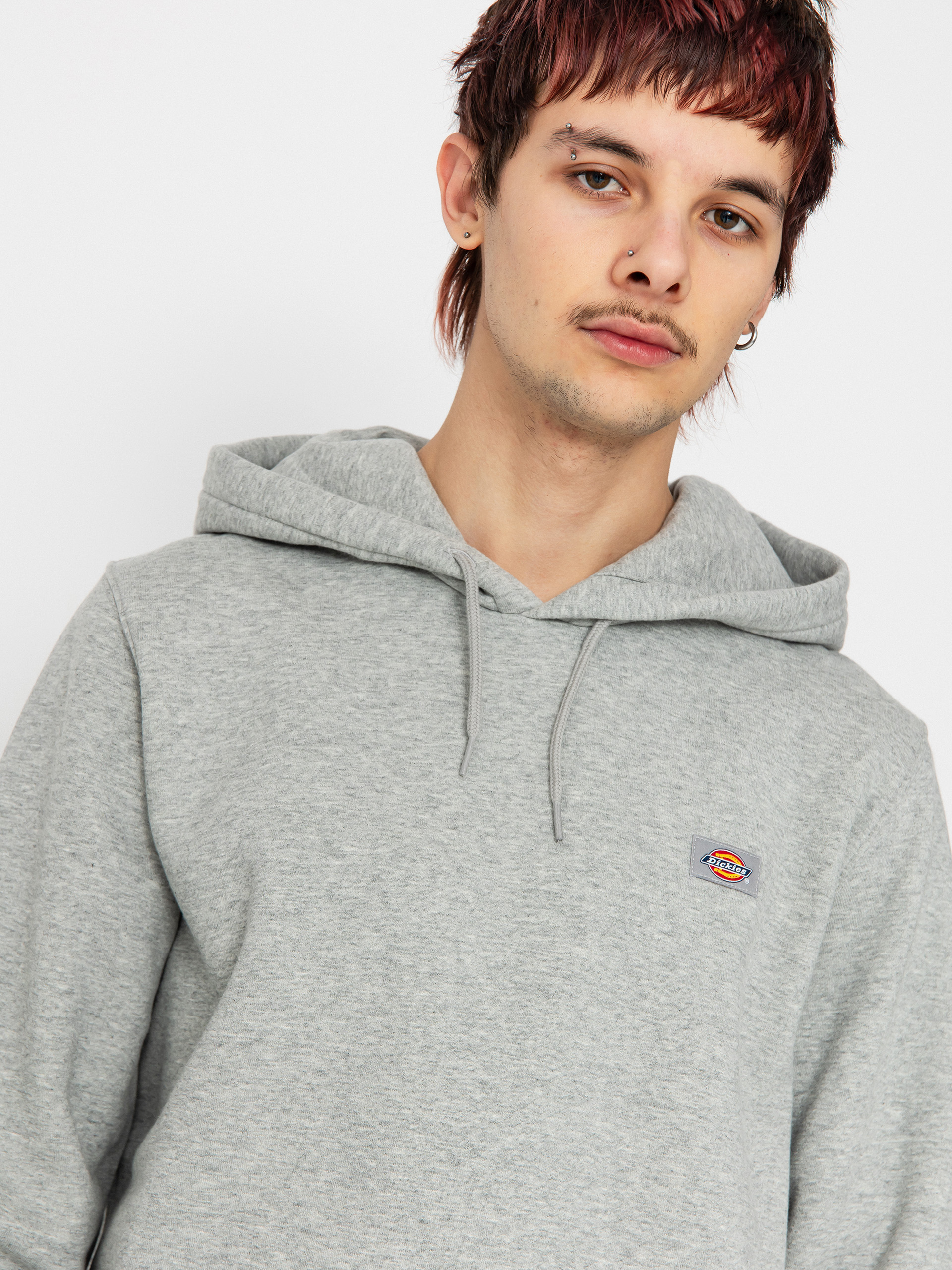 Суитшърт с качулка Dickies Oakport HD (heather grey)