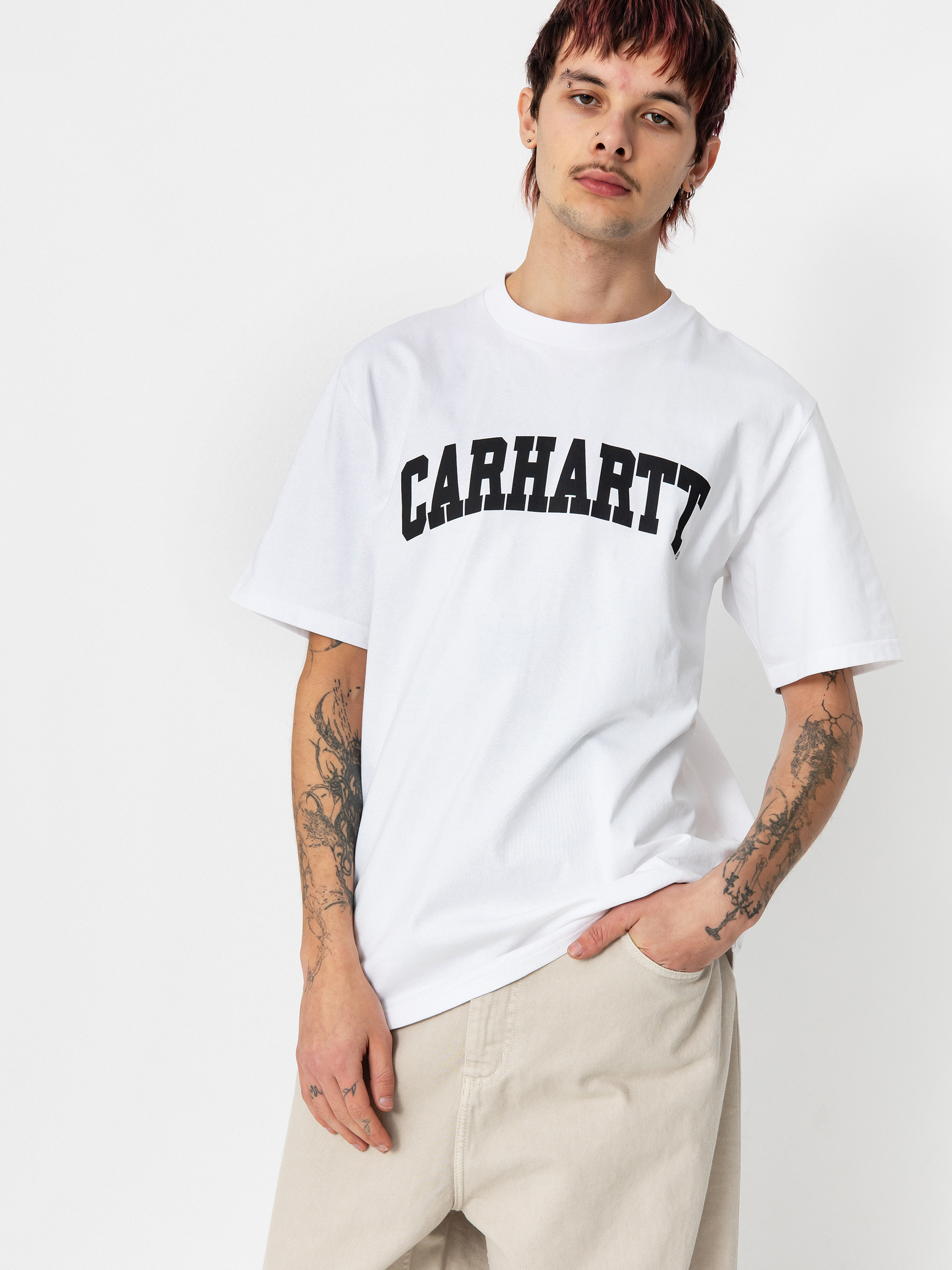 Тениска Carhartt WIP University (white/black)