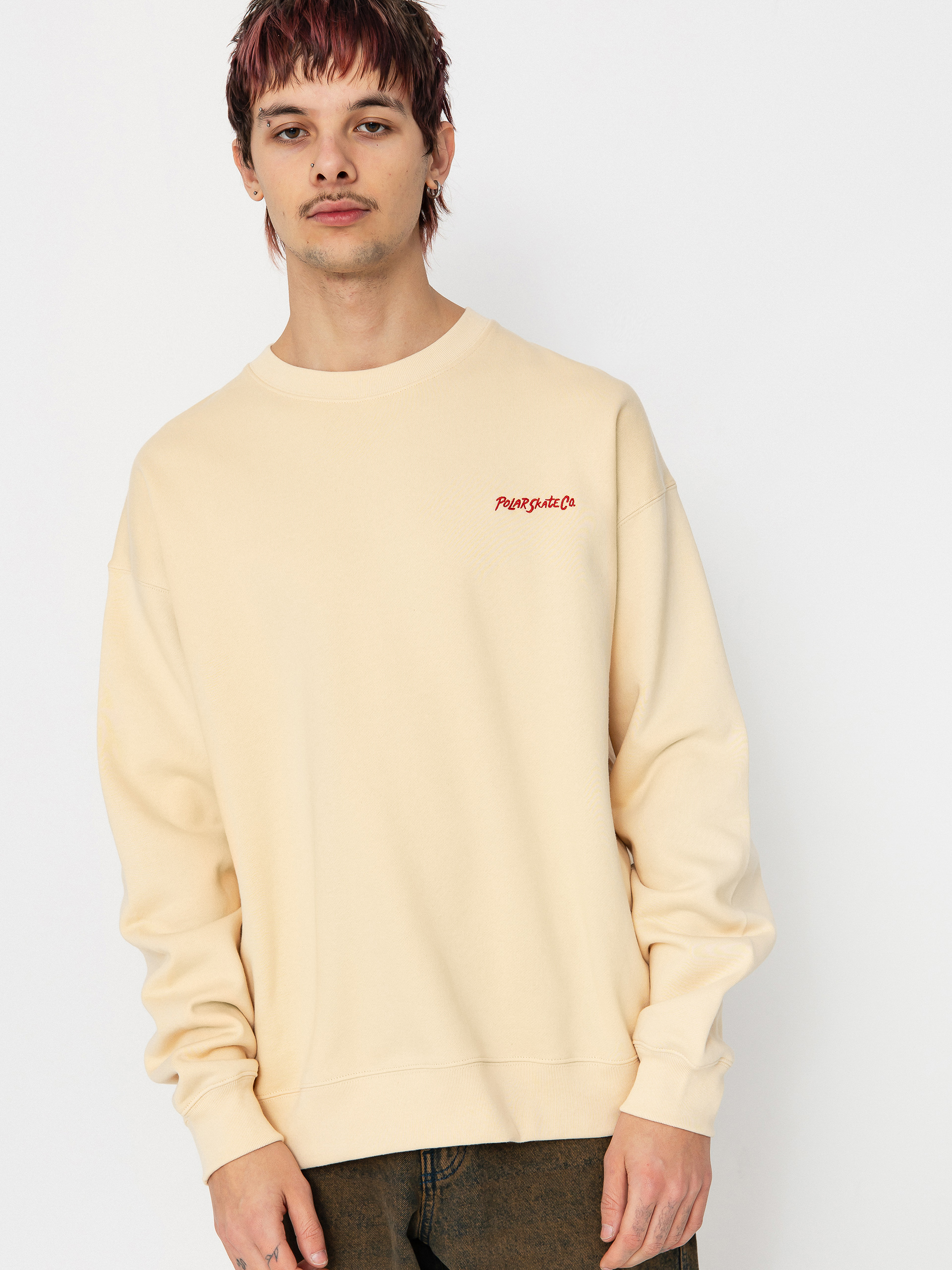 Суитшърт Polar Skate Dave Crewneck (oatmeal)