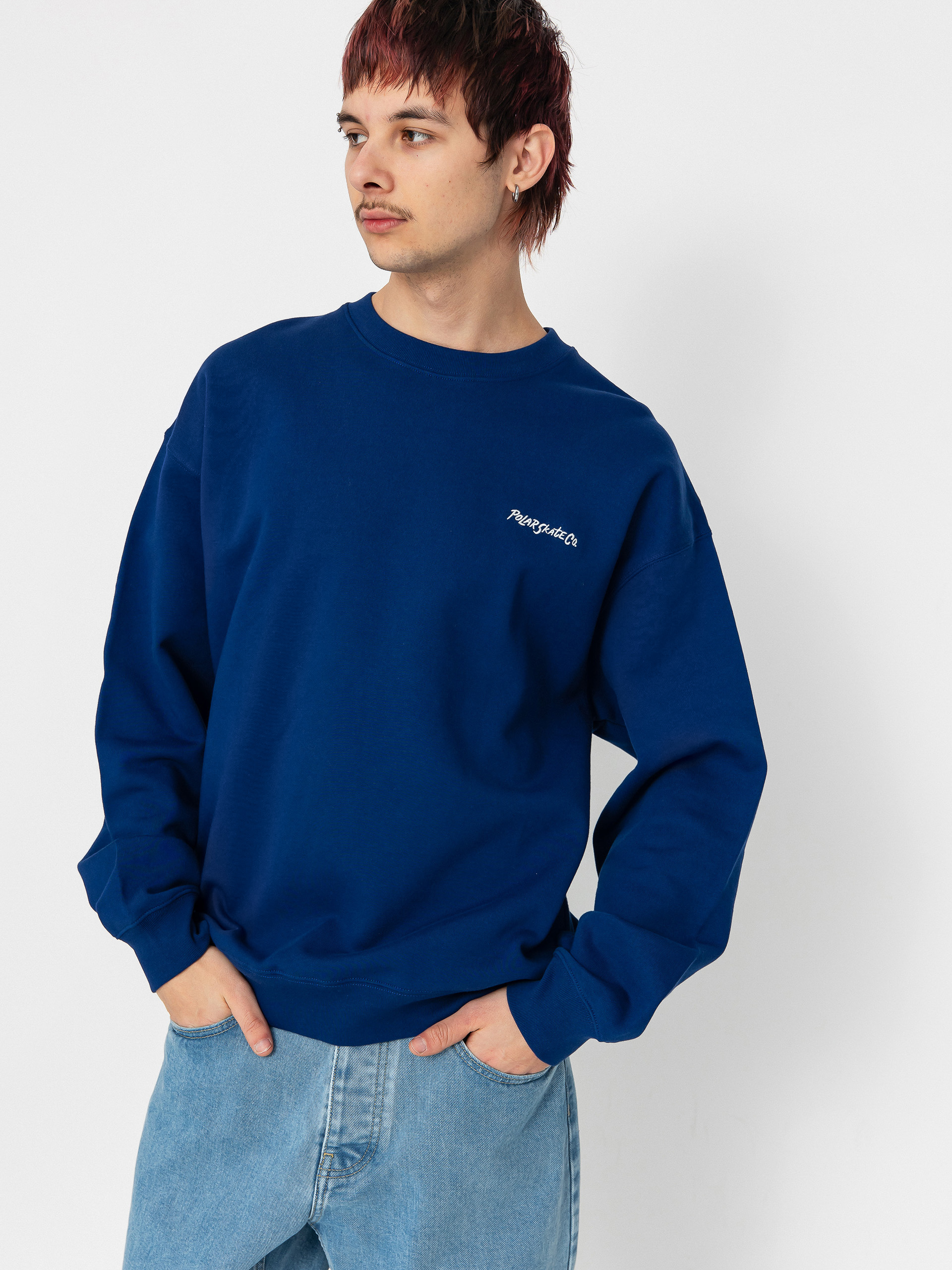 Суитшърт Polar Skate Dave Crewneck (deep royal blue)