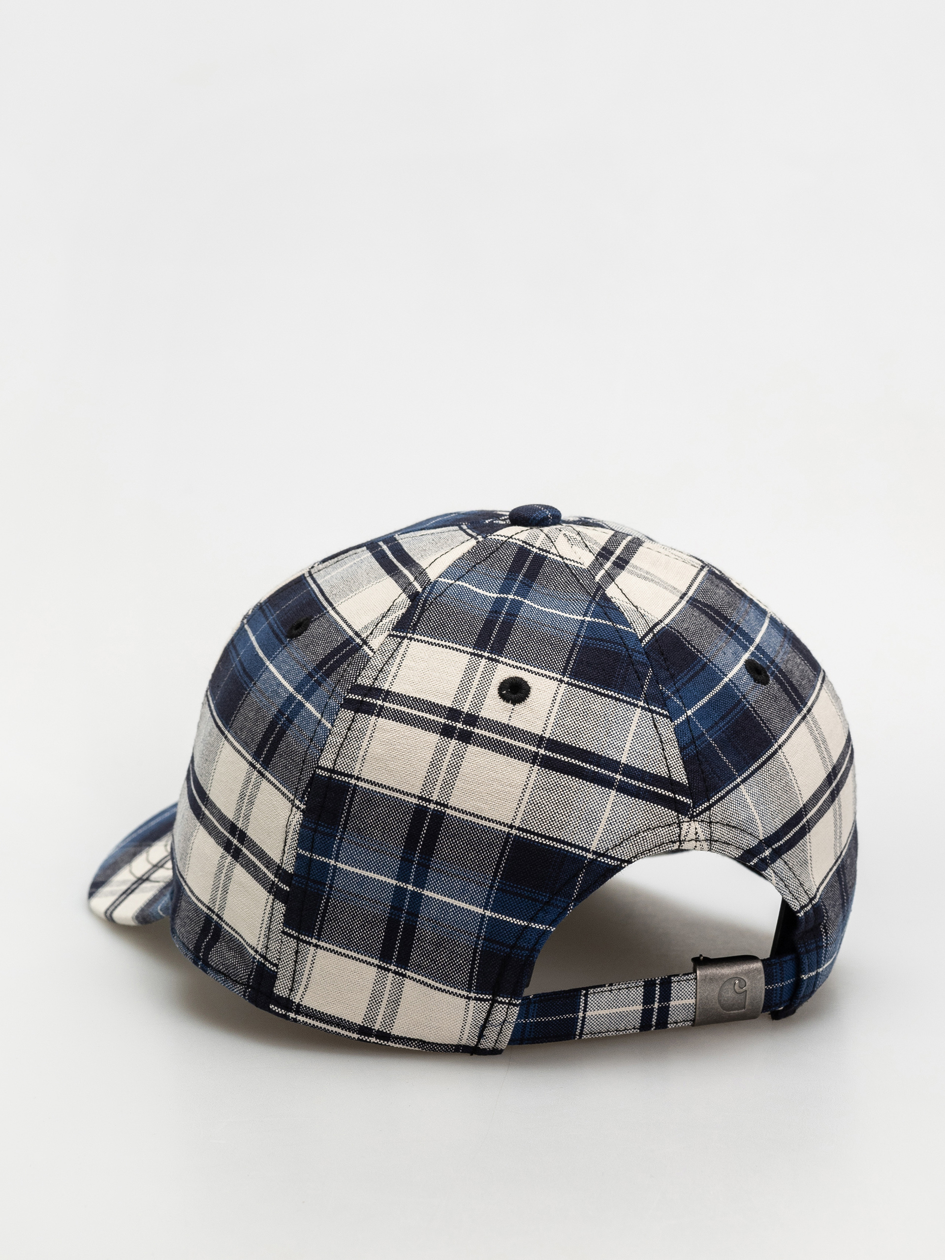 Шапка с козирка Carhartt WIP Tarbell (tarbell check/dark navy/white)