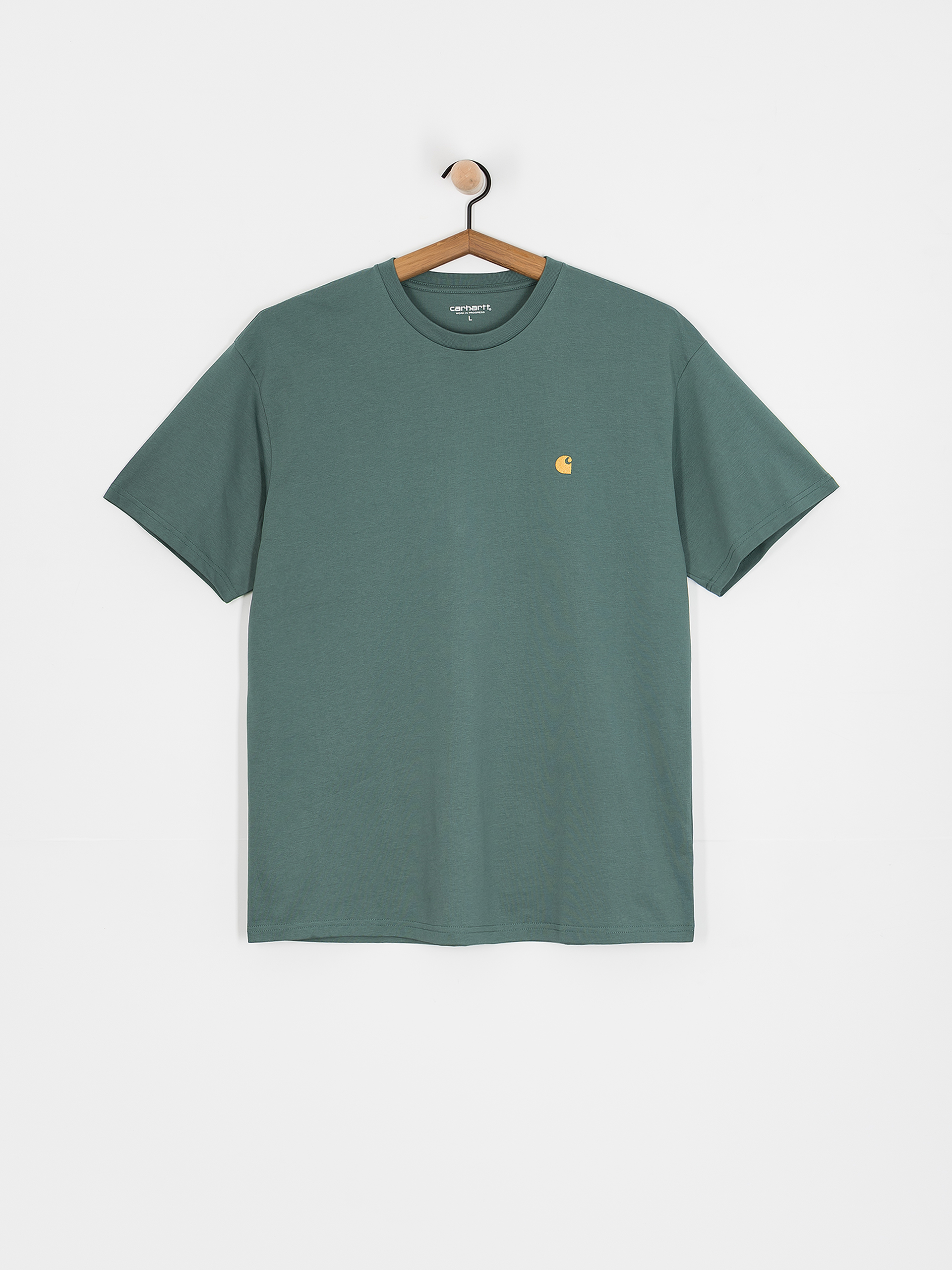 Тениска Carhartt WIP Chase (silver pine/gold)