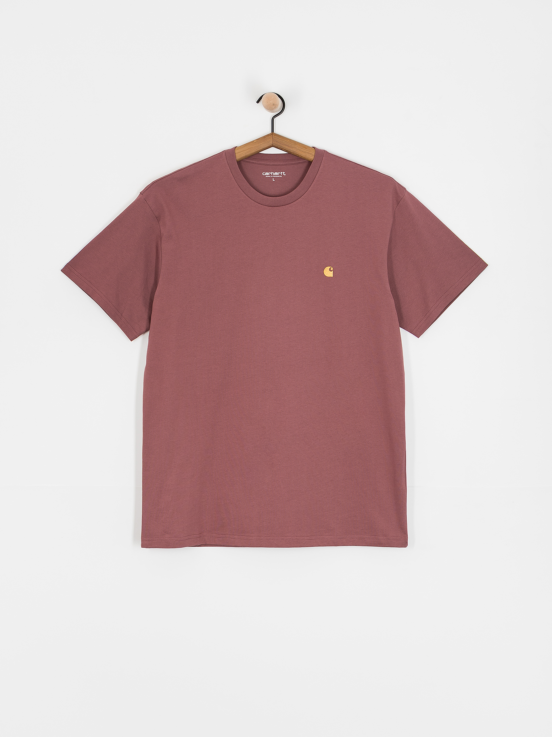 Тениска Carhartt WIP Chase (dusky pink/gold)